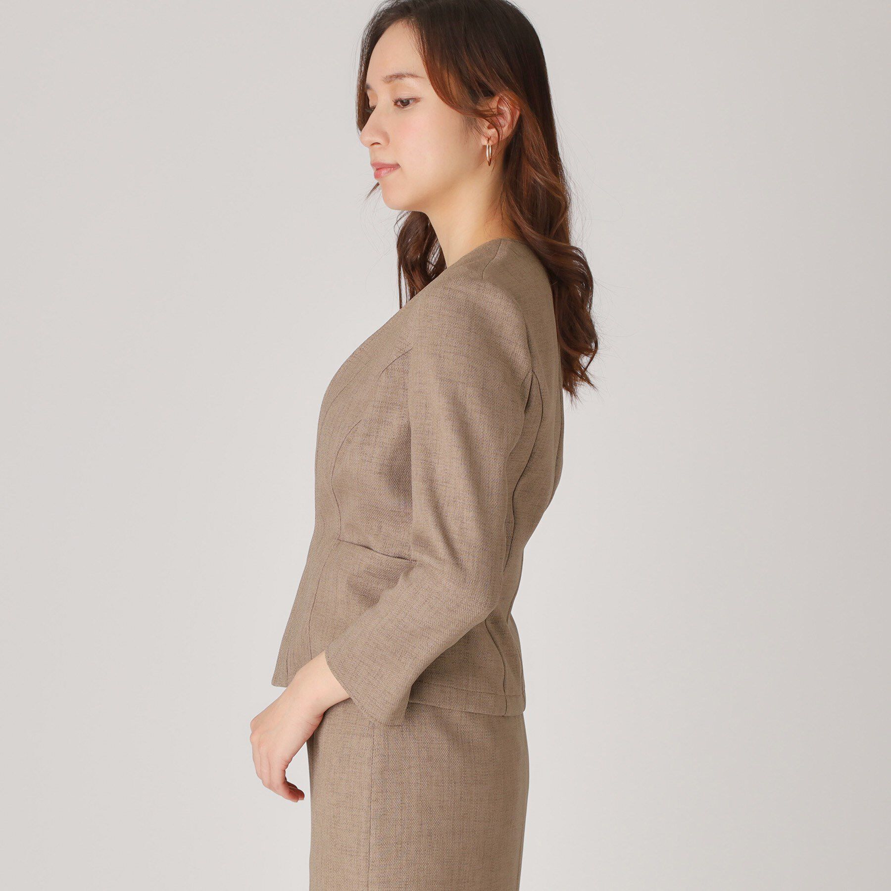 COUP DE CHANCE「【手洗い可／日本製】ノーカラージャケット」|ノーカラージャケット|