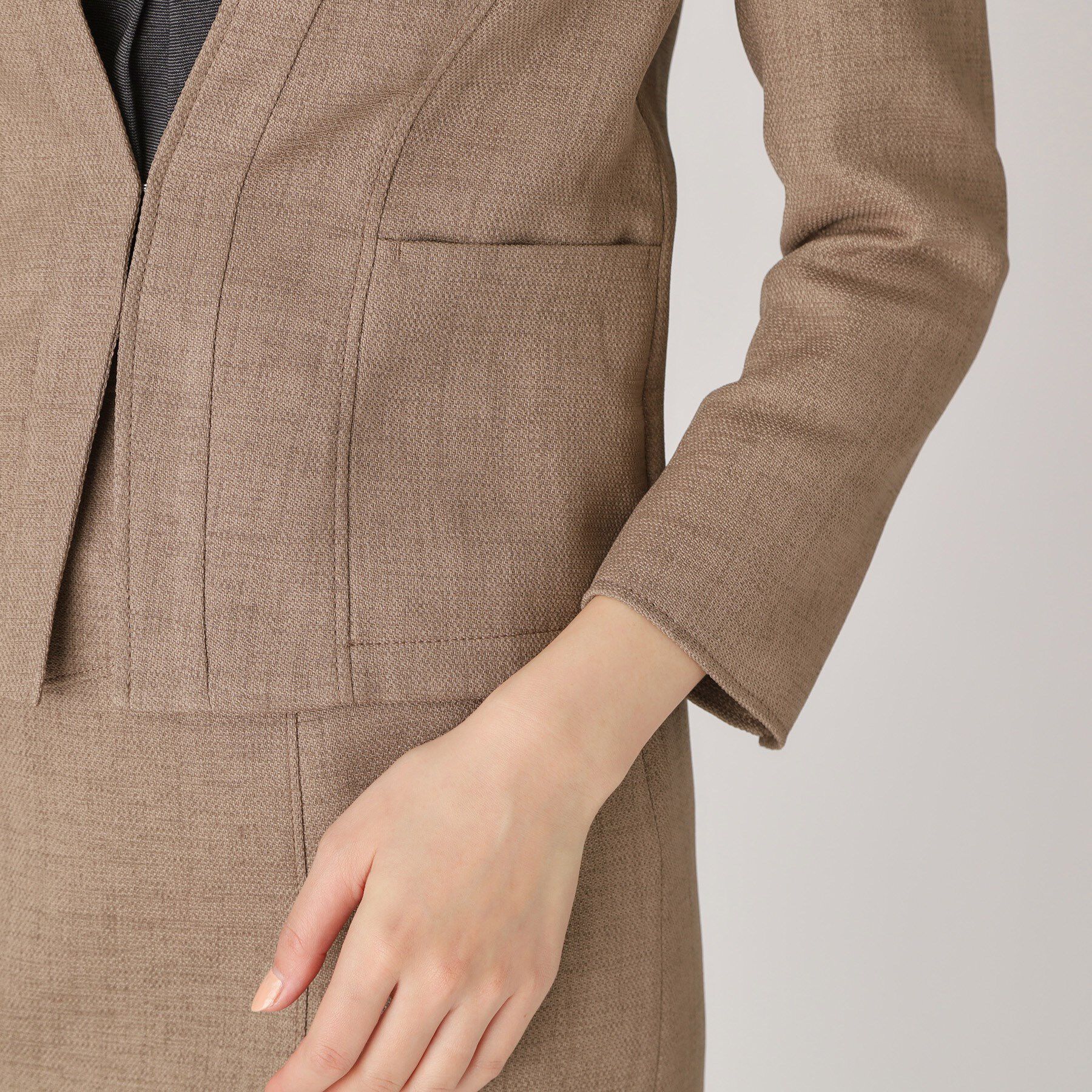 COUP DE CHANCE「【手洗い可／日本製】ノーカラージャケット」|ノーカラージャケット|