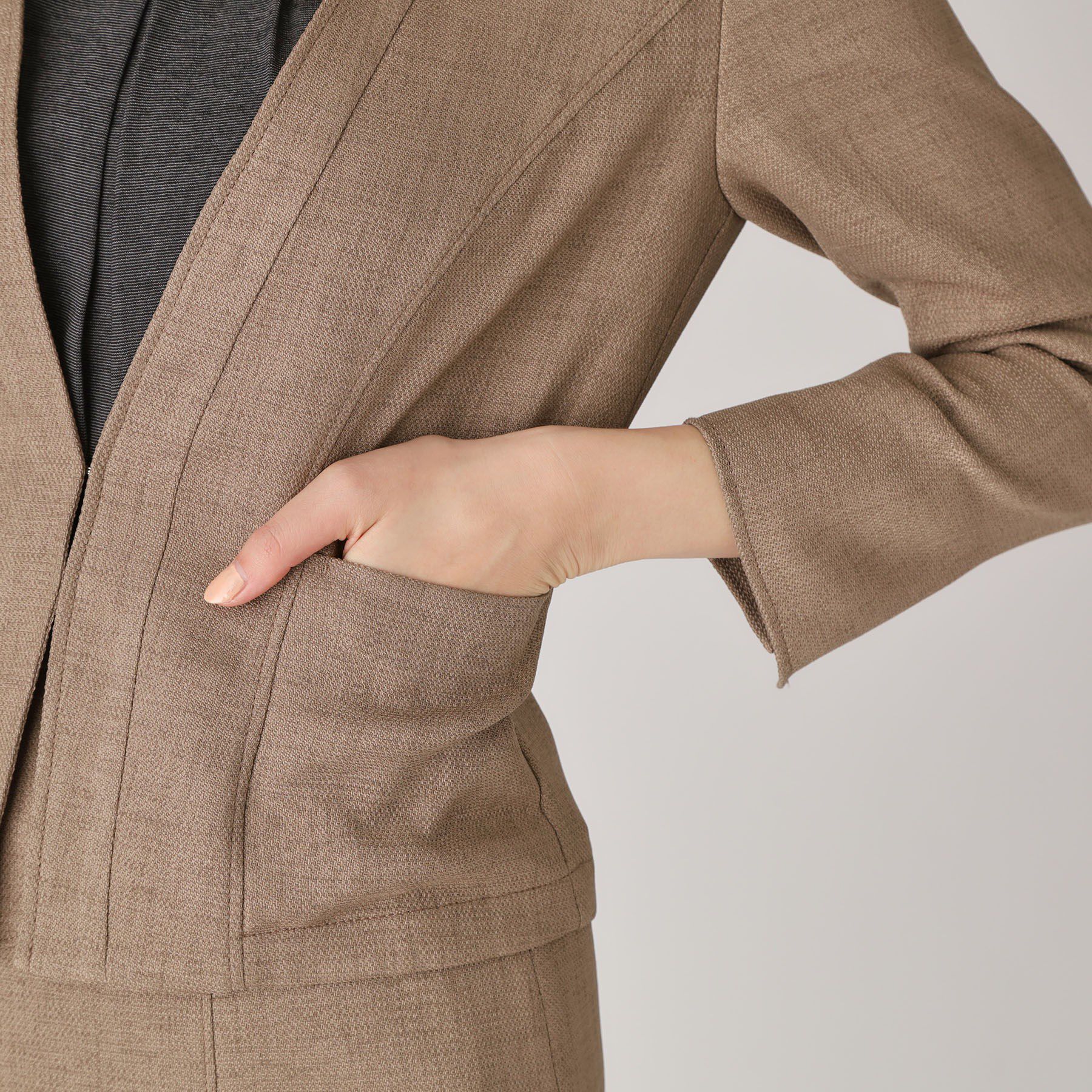 COUP DE CHANCE「【手洗い可／日本製】ノーカラージャケット」|ノーカラージャケット|