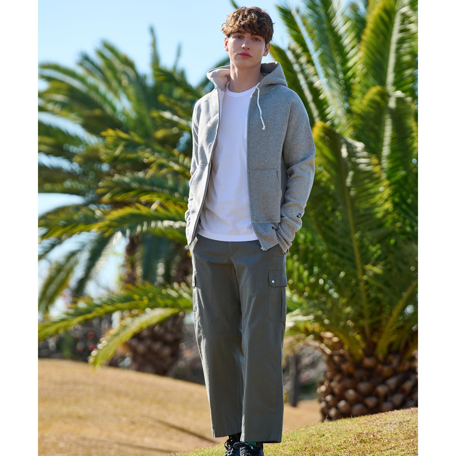 DRESSTERIOR「【ベストセラー】デキシー吊裏毛ジップアップパーカ」|パーカー|