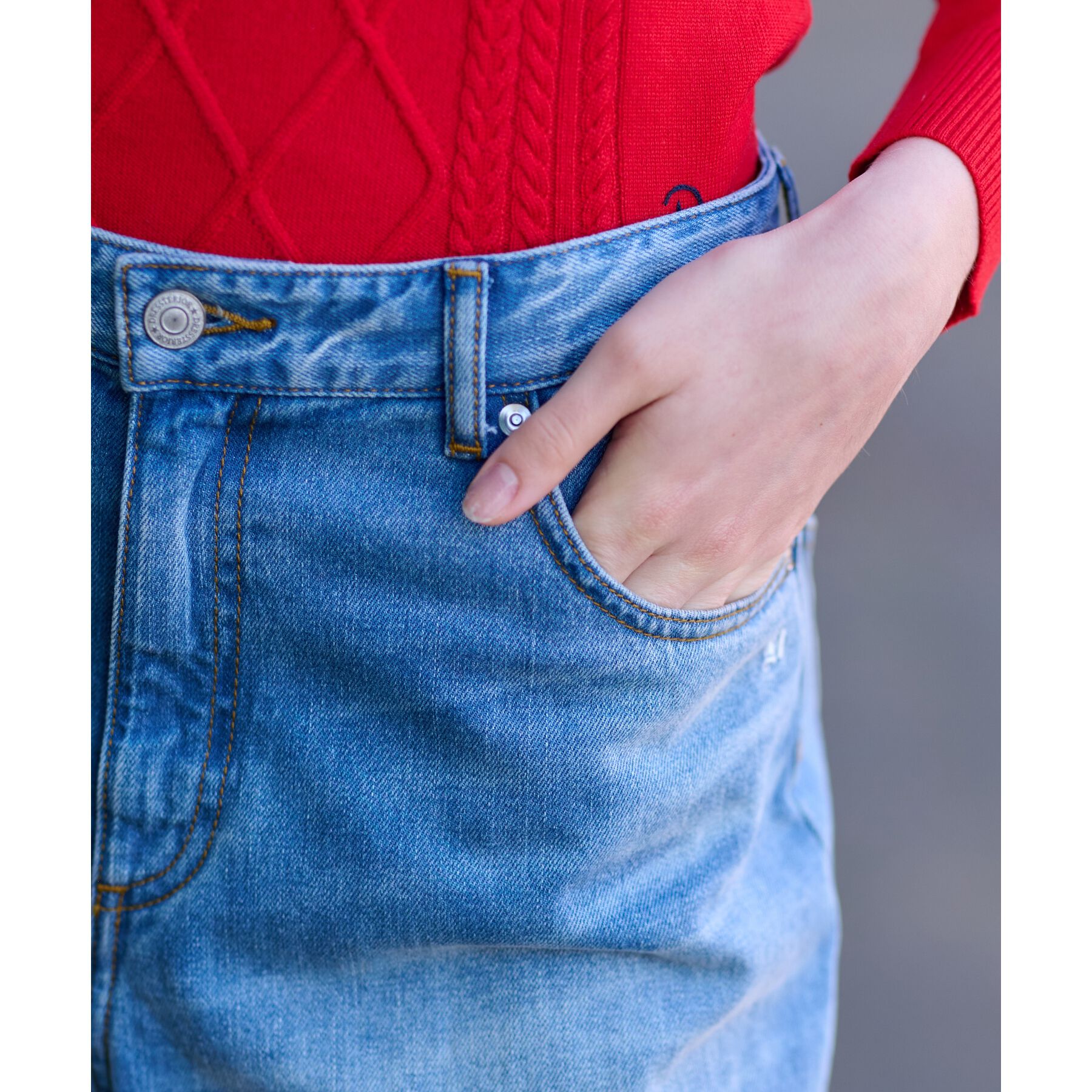 DRESSTERIOR「【大人百花モデル美香さん着用/CLASSY.12月号/otonaMUSE11月号掲載】ヴィンテージ加」|デニム|