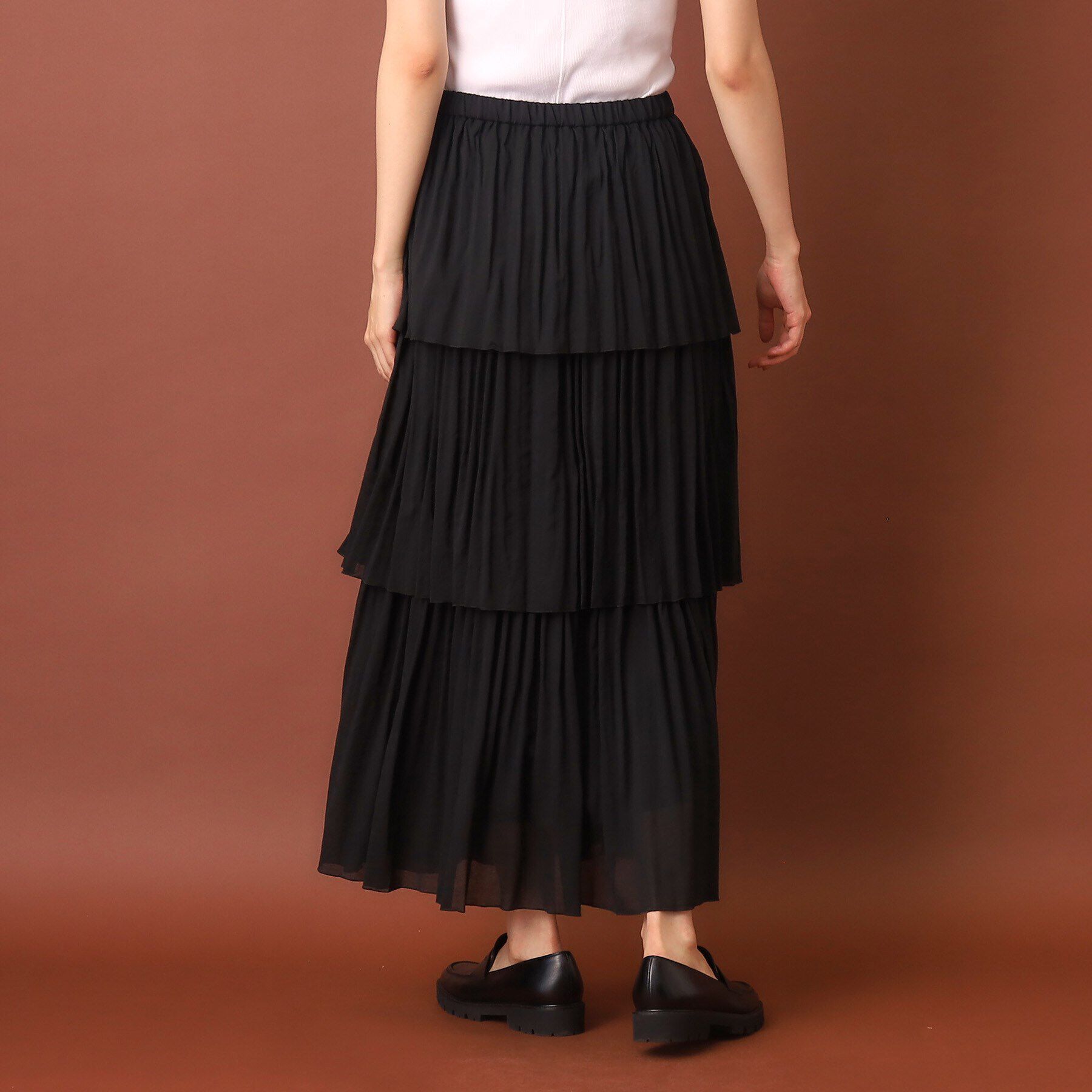 DRESSTERIOR「プリーツティアードスカート」|スカート|