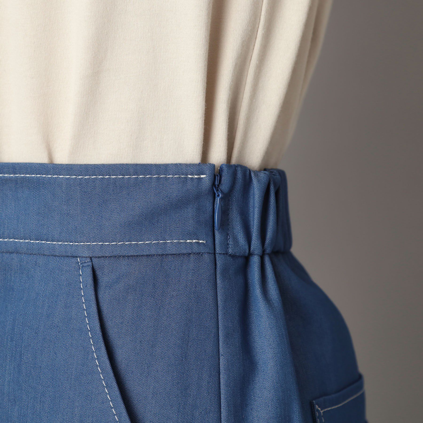 DRESSTERIOR「【洗える/接触冷感/後ろウエストゴム】イージーウエストワイドデニムパンツ」|その他|