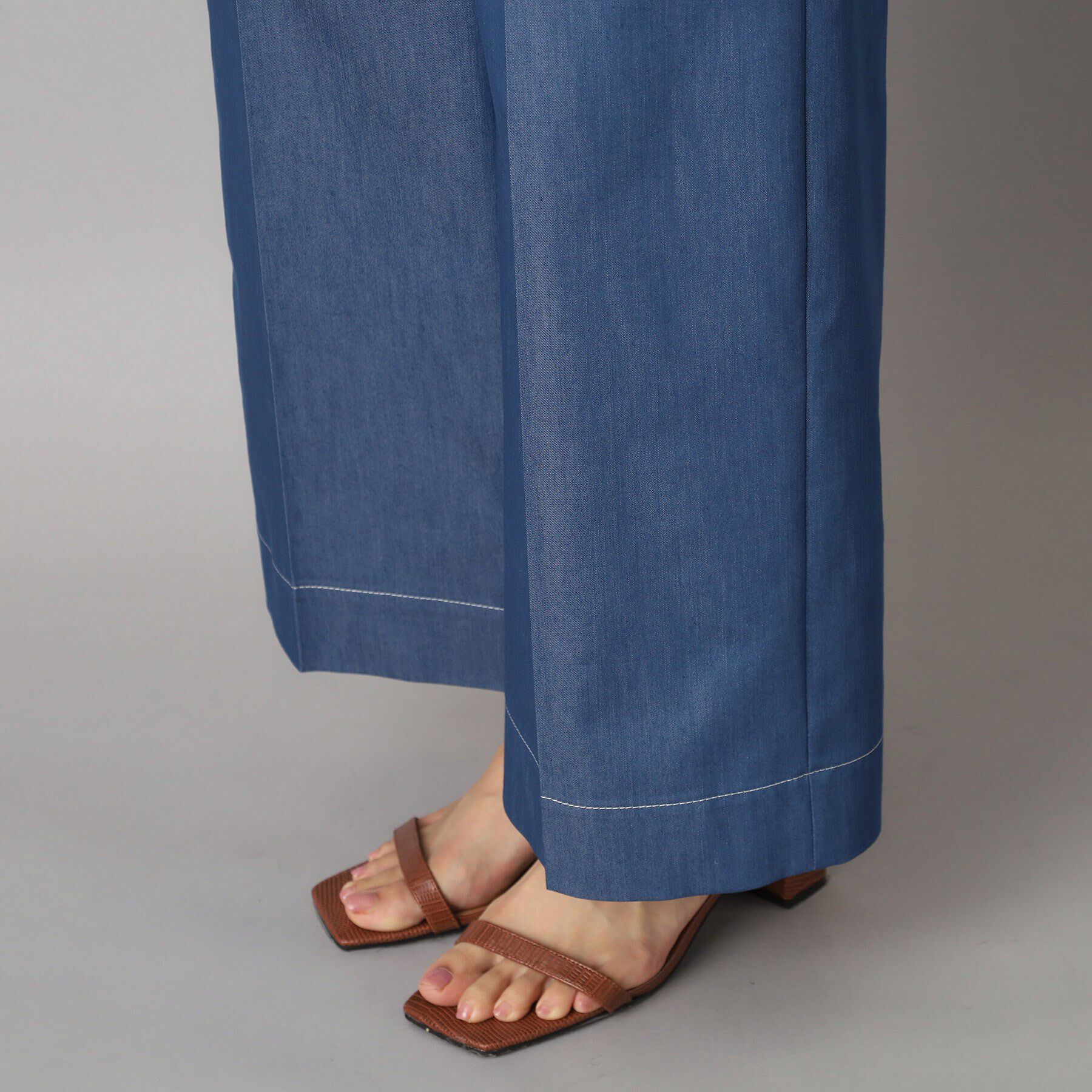 DRESSTERIOR「【洗える/接触冷感/後ろウエストゴム】イージーウエストワイドデニムパンツ」|その他|