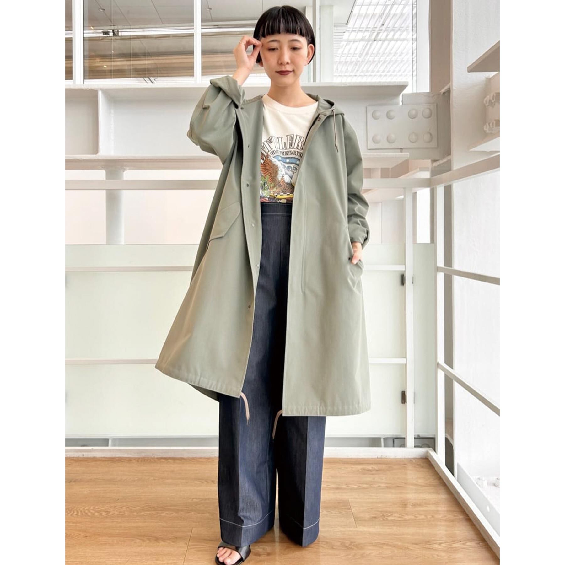 DRESSTERIOR「【洗える/接触冷感/後ろウエストゴム】イージーウエストワイドデニムパンツ」|その他|