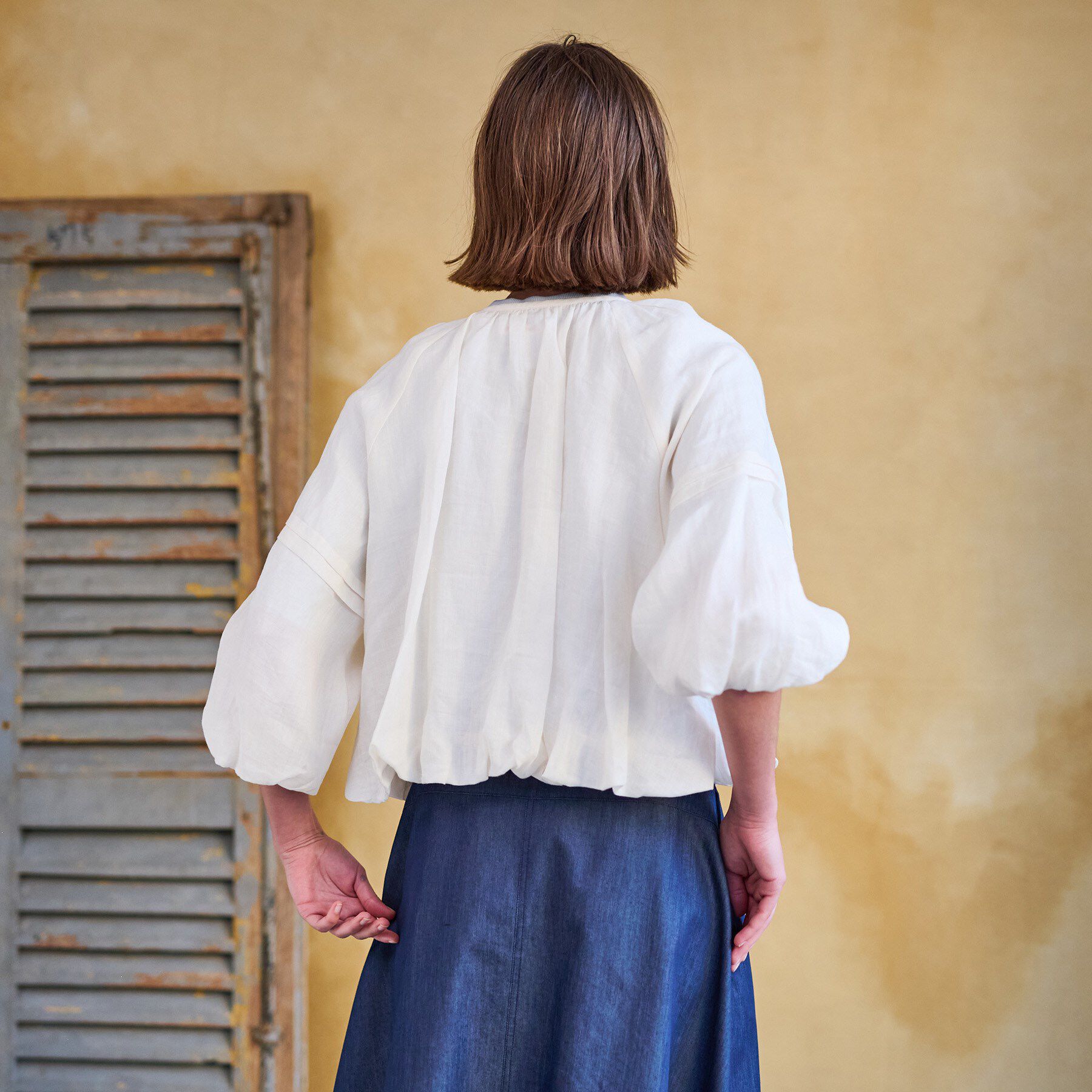 DRESSTERIOR「【洗える/リネン100％】ウォッシャブルペーパーリネンブルゾン」|ブルゾン・スタジャン|