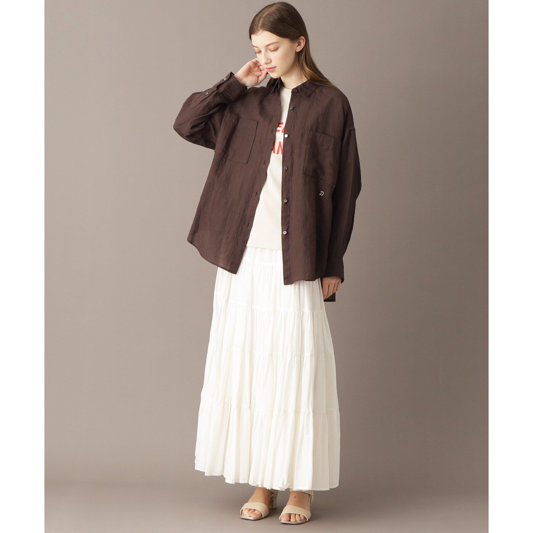 DRESSTERIOR「【人気定番/ラミー100％】ガーメントダイラミーシャツ」|シャツ・ブラウス|