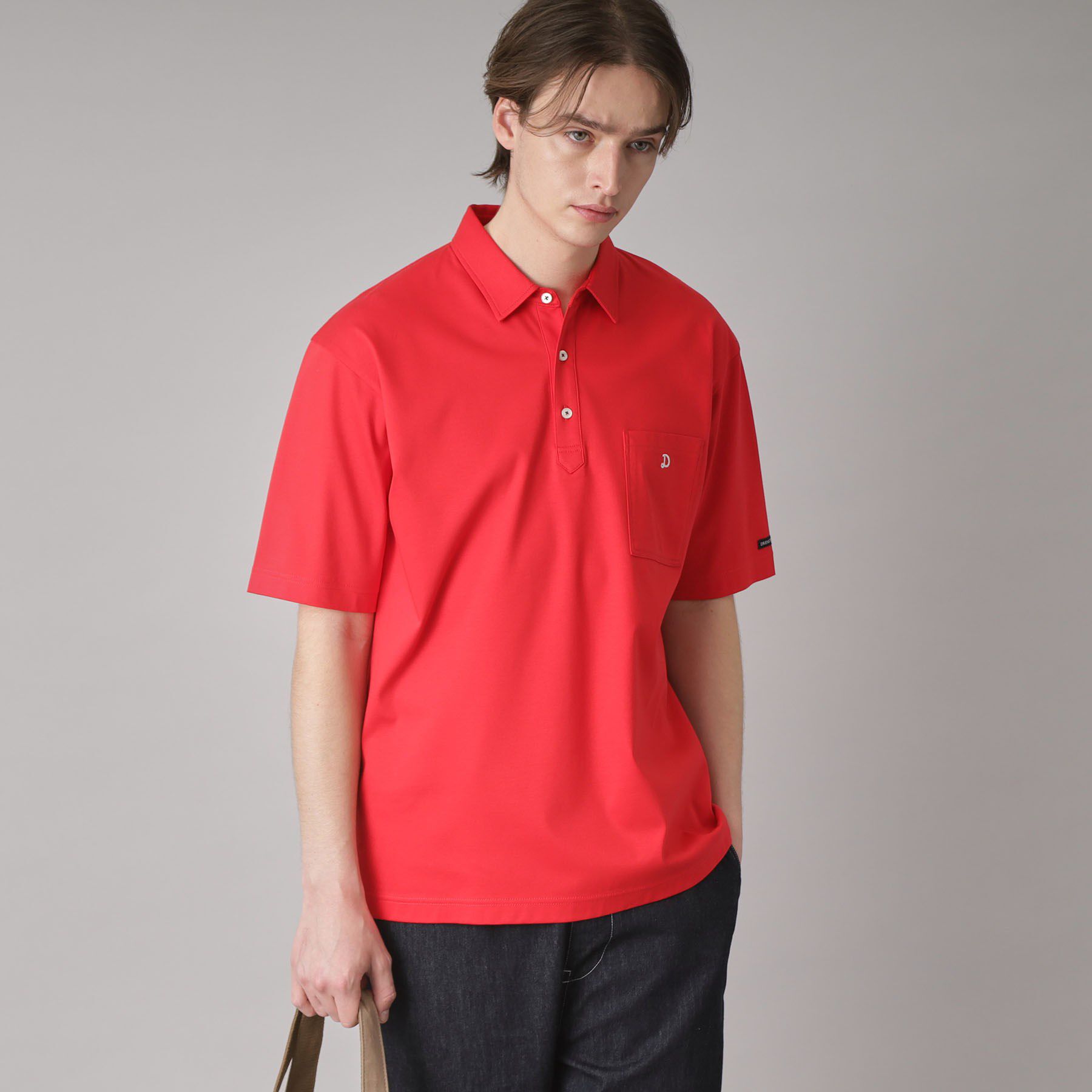 DRESSTERIOR「【接触冷感/抗菌防臭/消臭】ICE CLEAR COTTON オーバーフィットポロシャツ」|ポロシャツ|