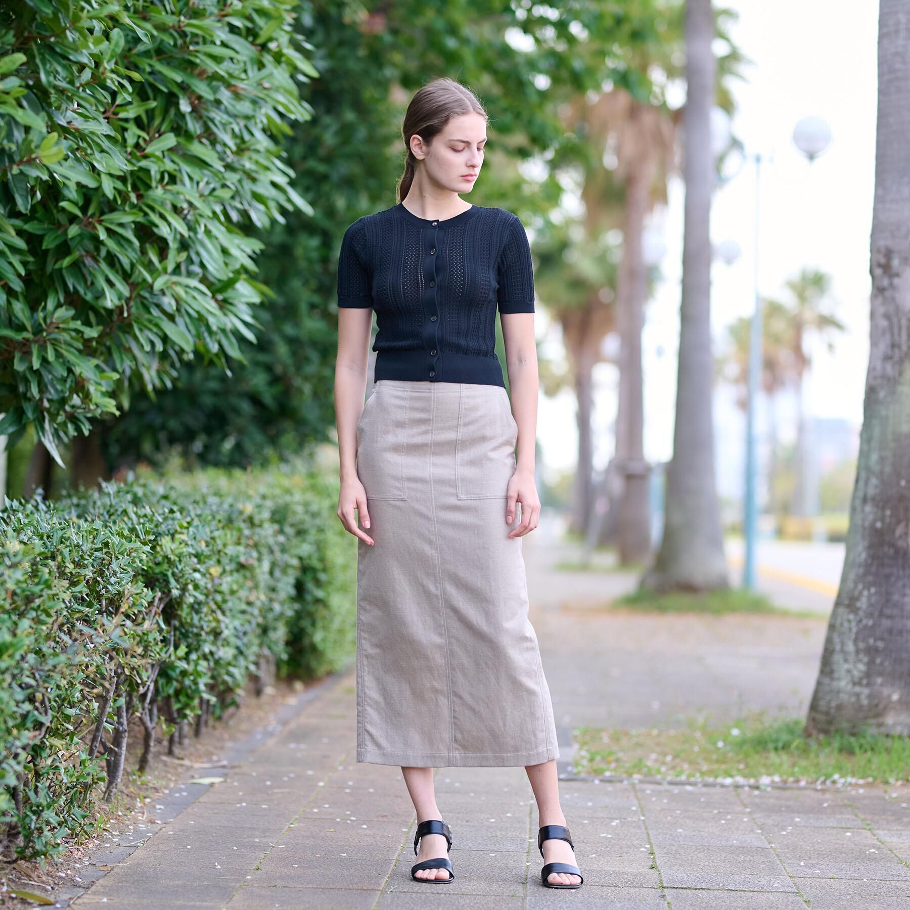 DRESSTERIOR「【前後2WAY/ショート丈】2WAYレースニット」|ニット・セーター|