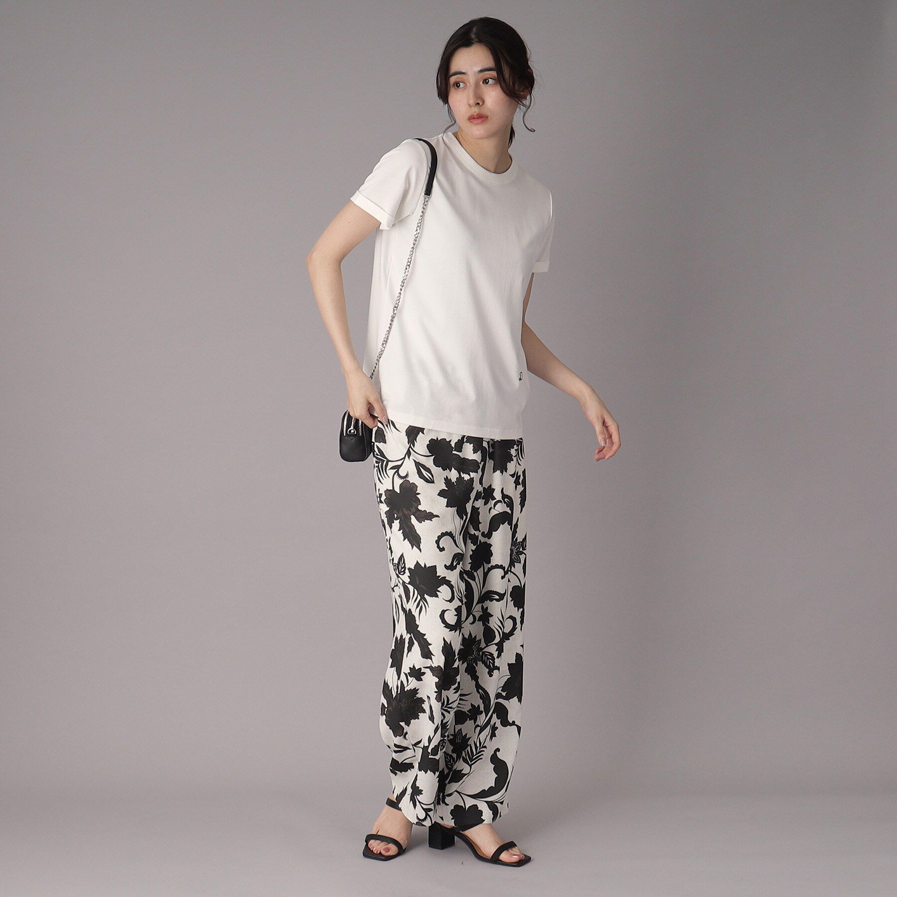 DRESSTERIOR「【洗える】シルクブレンドポンチTシャツ」|Tシャツ・カットソー|