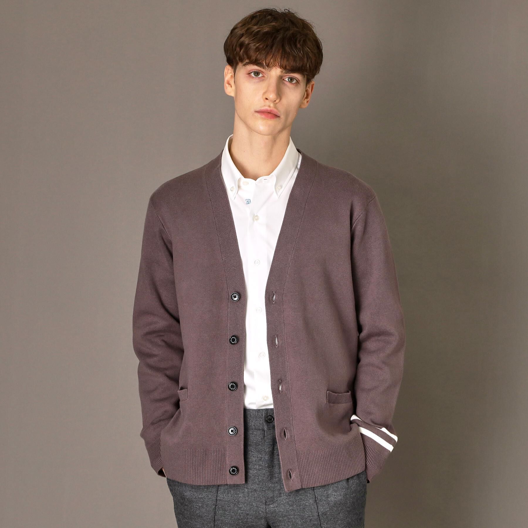 DRESSTERIOR「ウォッシャブル コットンカシミヤスムースカーディガン」|カーディガン|