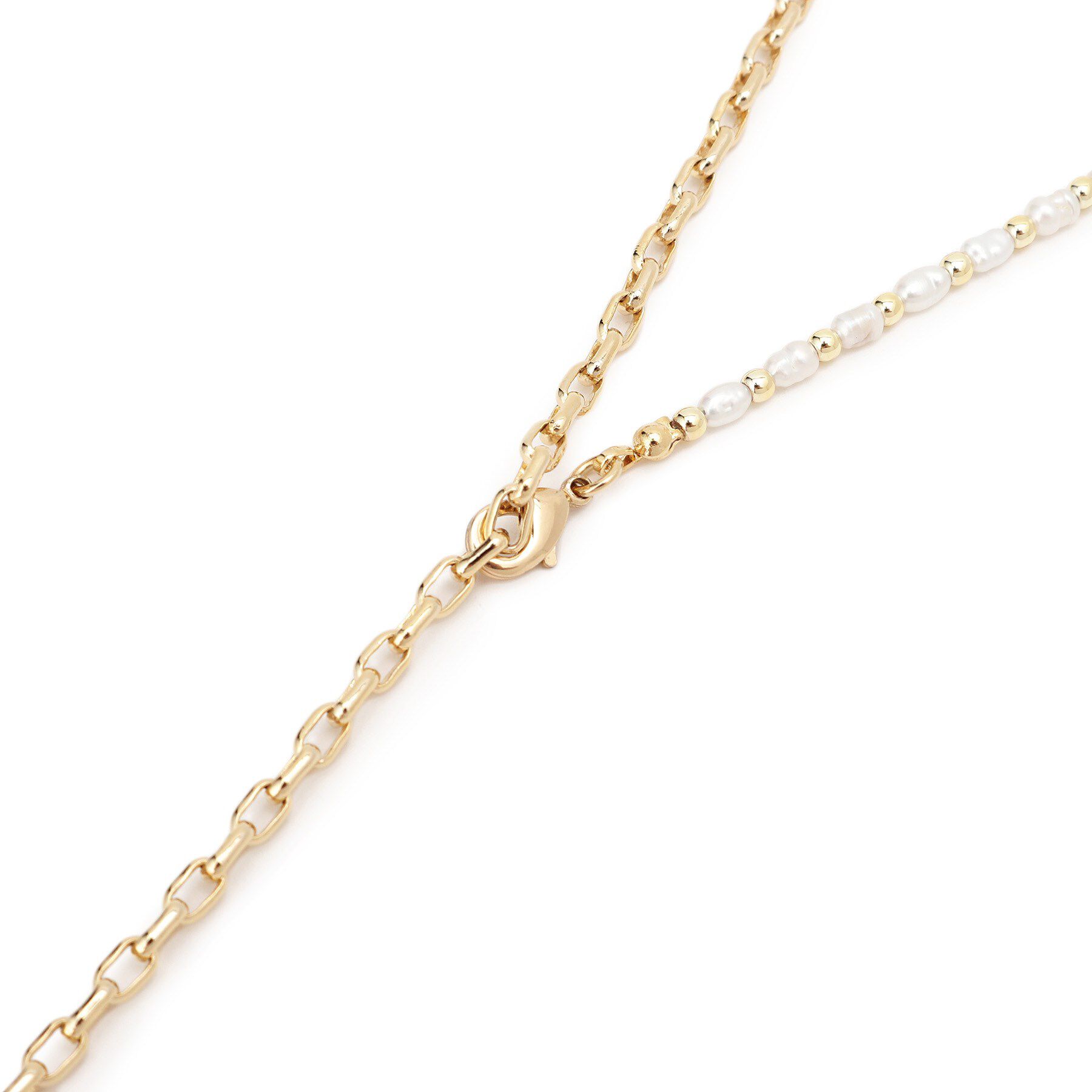 DRESSTERIOR「淡水パール&times;チェーン4WAYラリエット」|ネックレス|