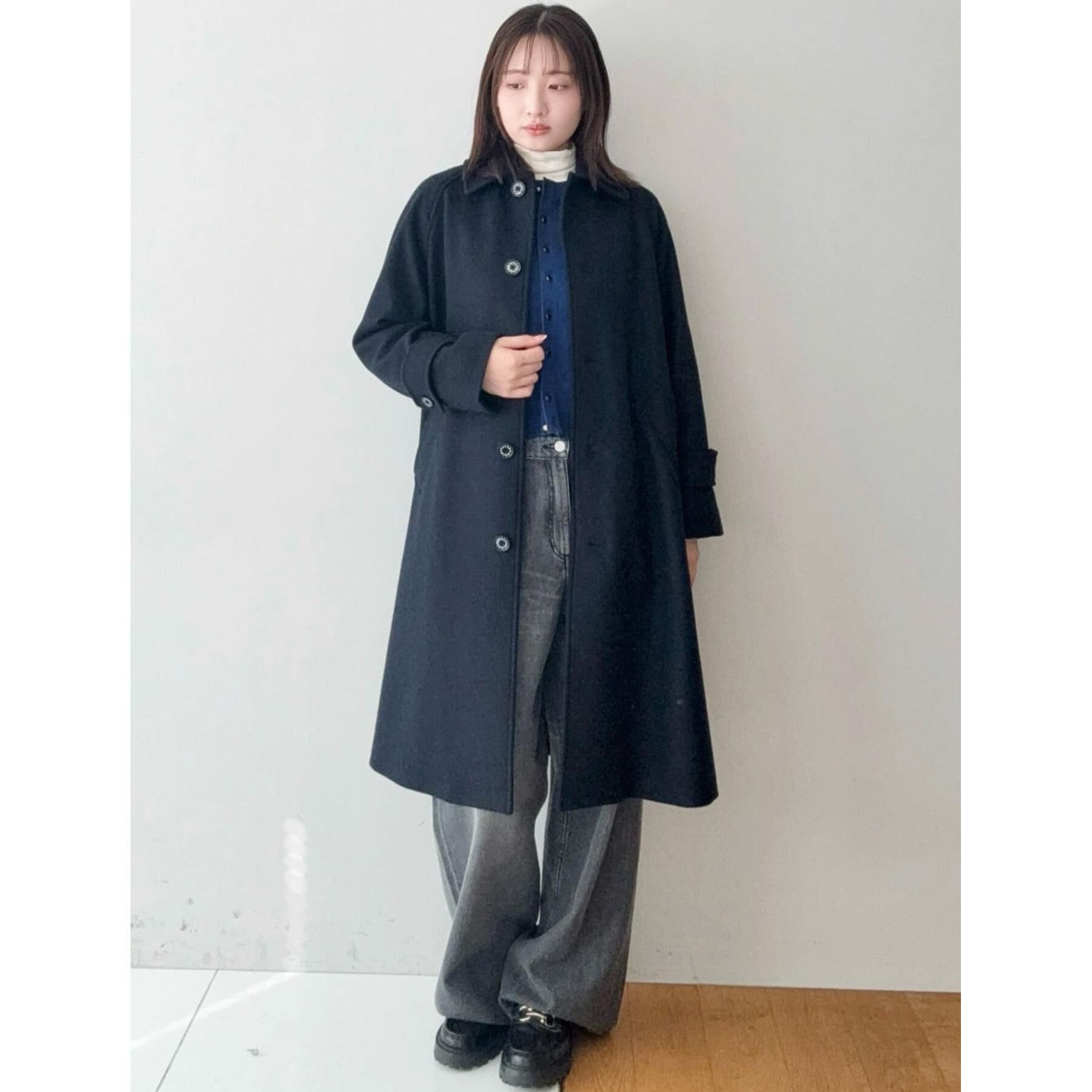 DRESSTERIOR「Super110sウールステンカラーコート」|ステンカラーコート|