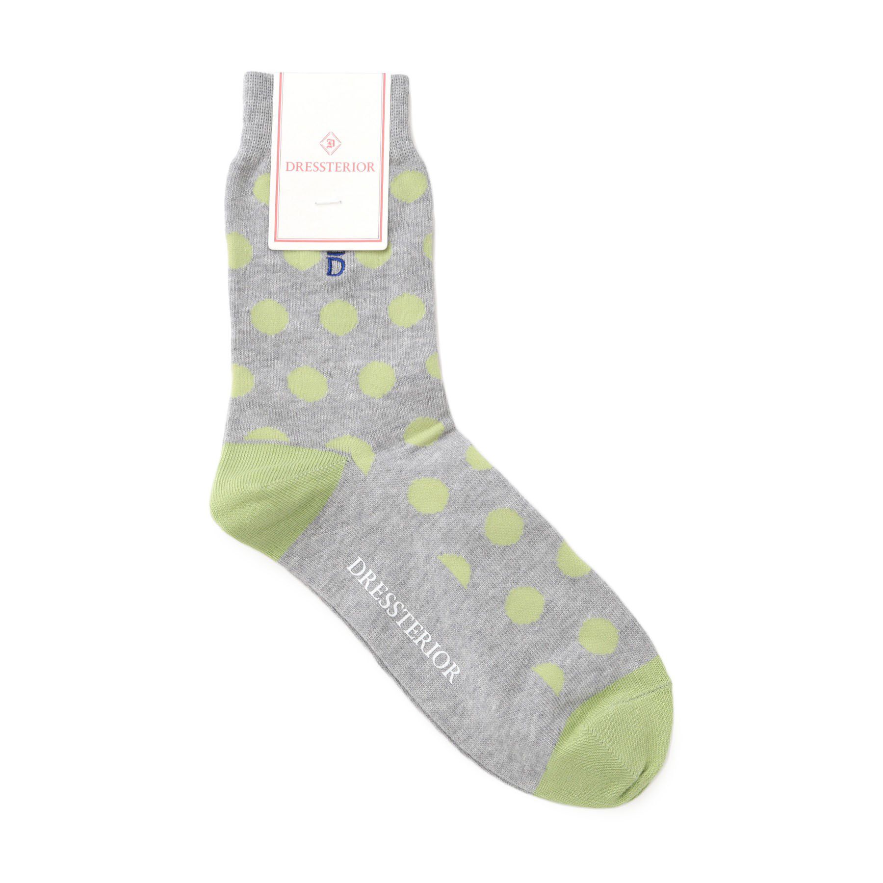 DRESSTERIOR「ポルカドット柄ソックス」|ソックス|ブルー(091)