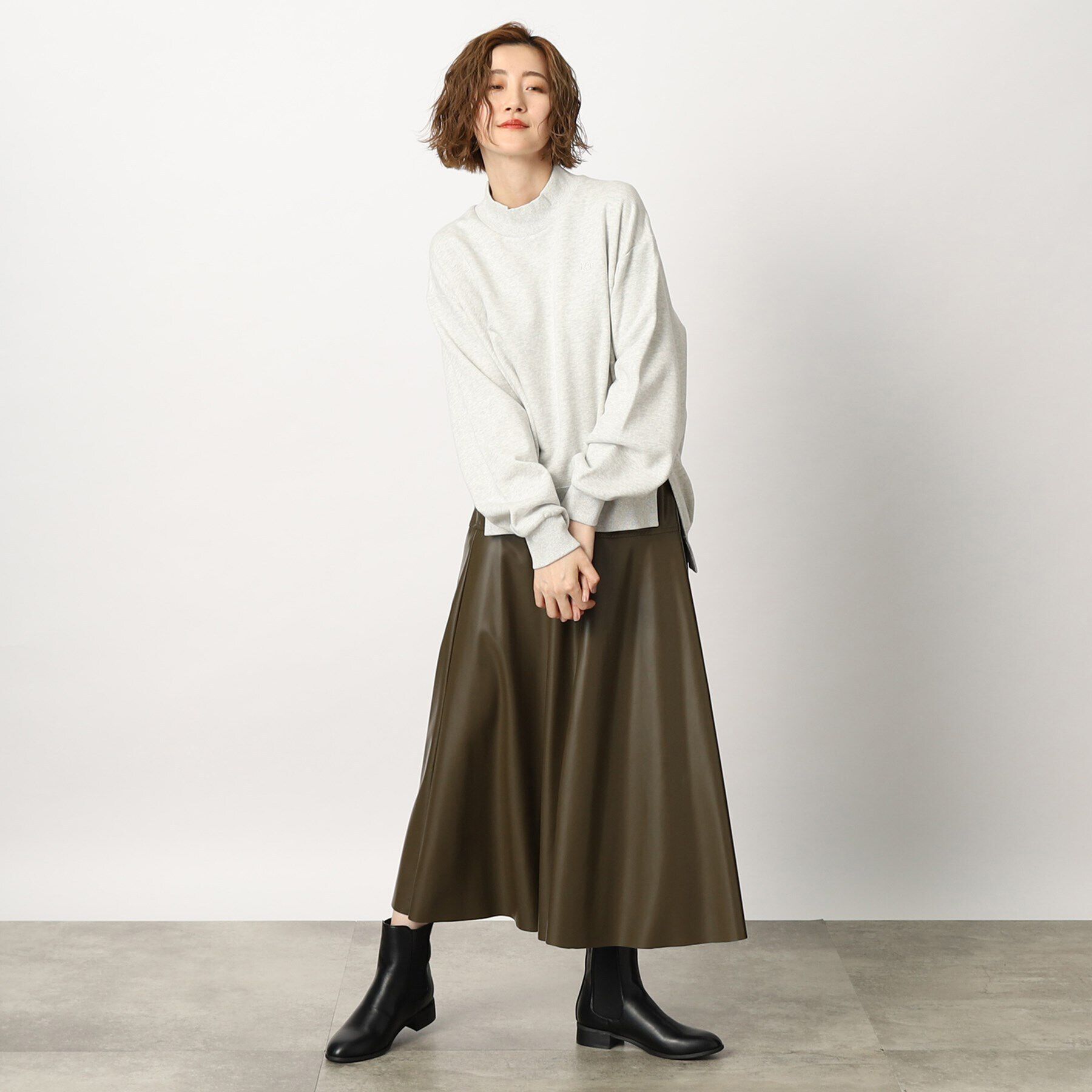 grove「Lee モックネックスウェット」|パーカー|