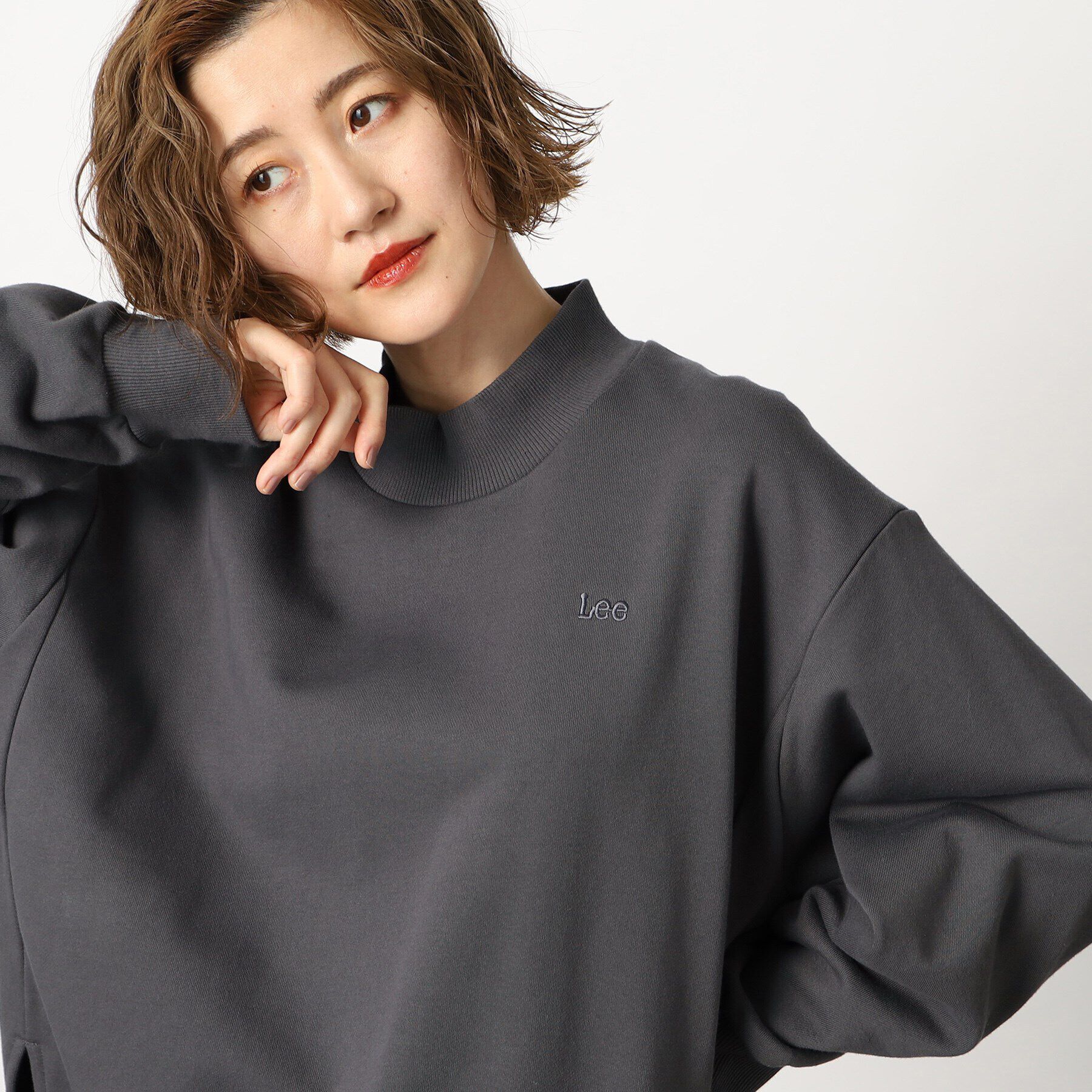 grove「Lee モックネックスウェット」|パーカー|