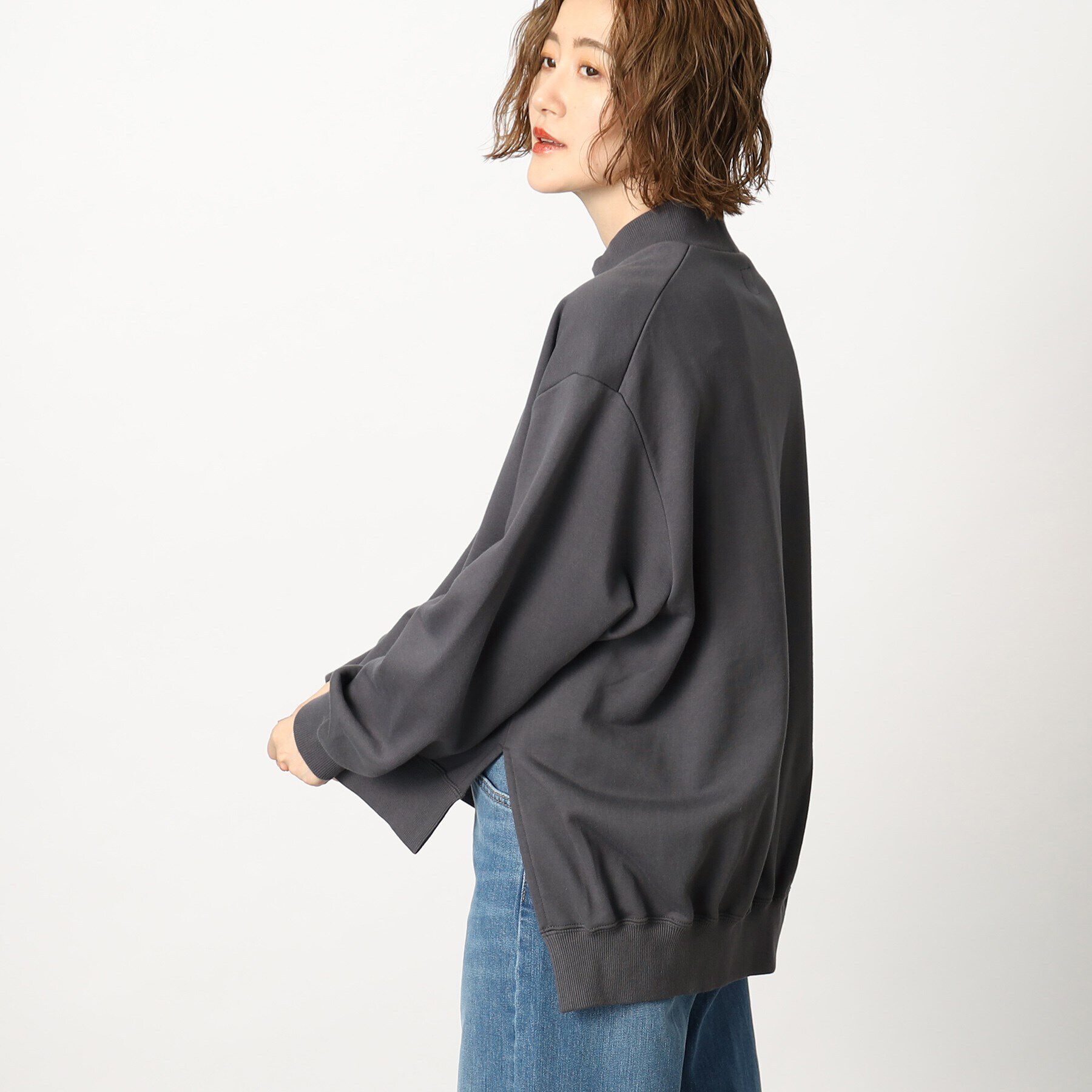 grove「Lee モックネックスウェット」|パーカー|