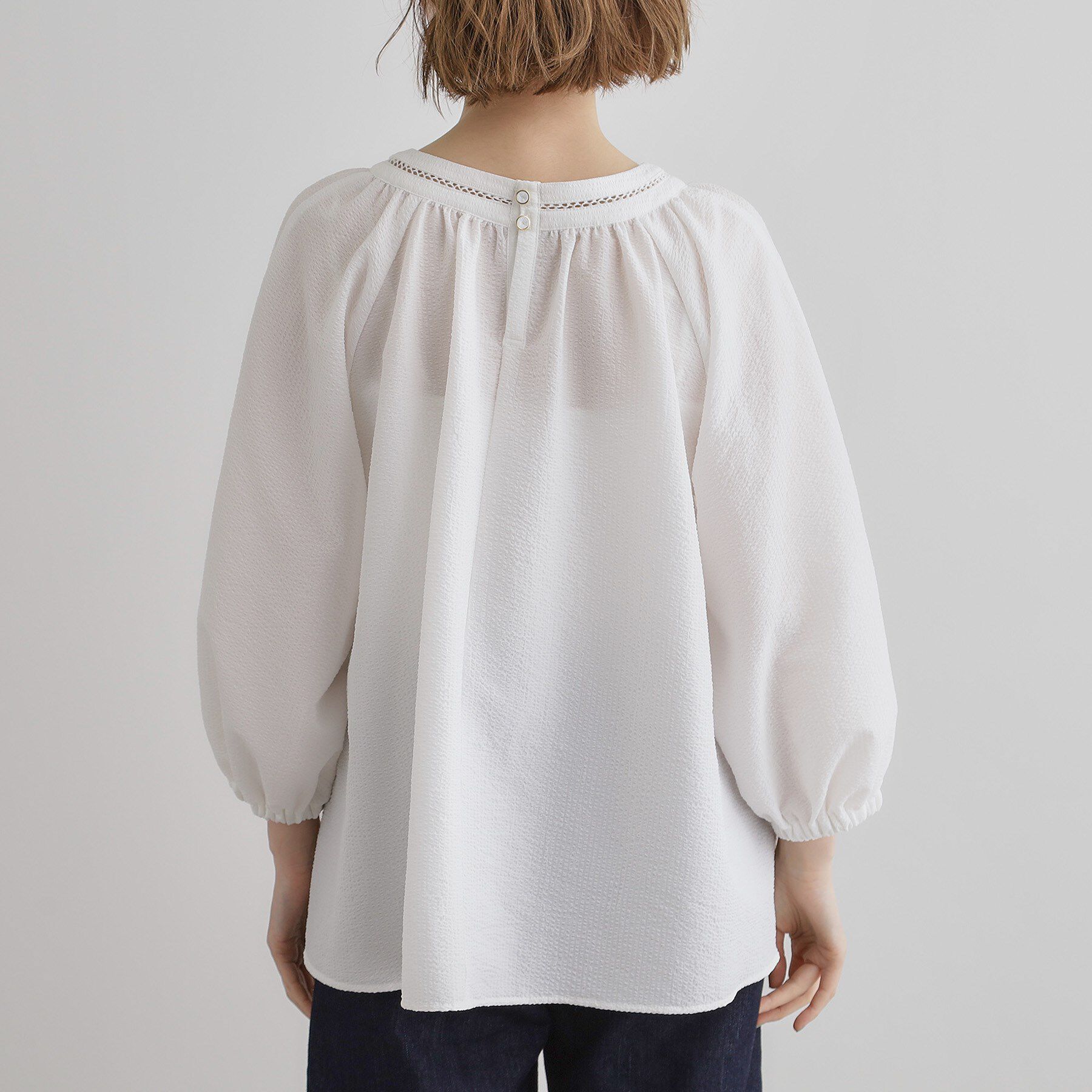 grove「2WAYサッカースモックブラウス」|シャツ・ブラウス|