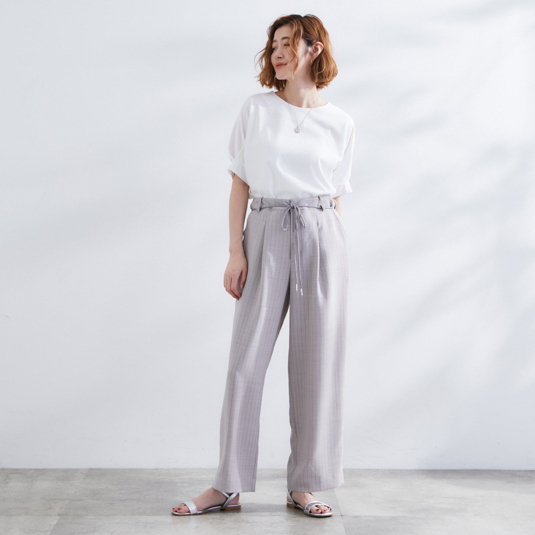 grove「【UVカット/ひんやり/二の腕カバー】タックドルマンプルオーバー」|Tシャツ・カットソー|