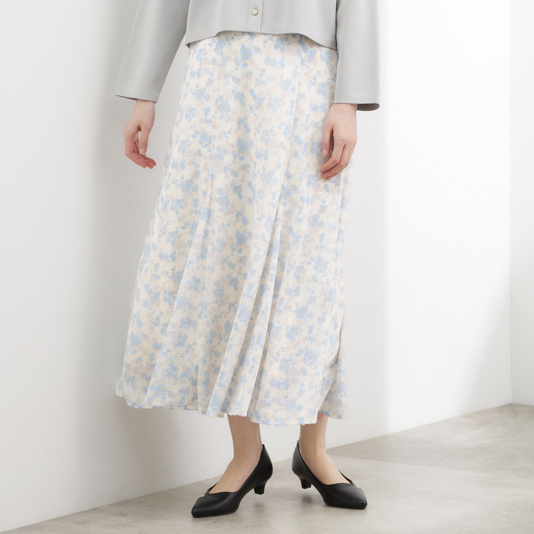 grove「フラワープリント楊柳マーメイドスカート」|スカート|