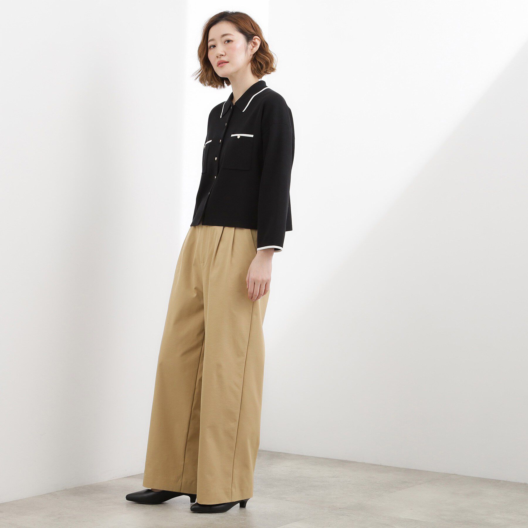 grove「ツータック ワイドチノパンツ」|その他|