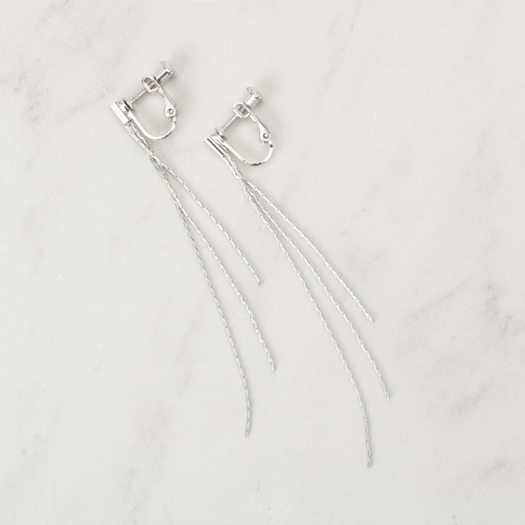 grove「しゃらしゃらチェーンイヤリング」|イヤリング|シルバー(006)