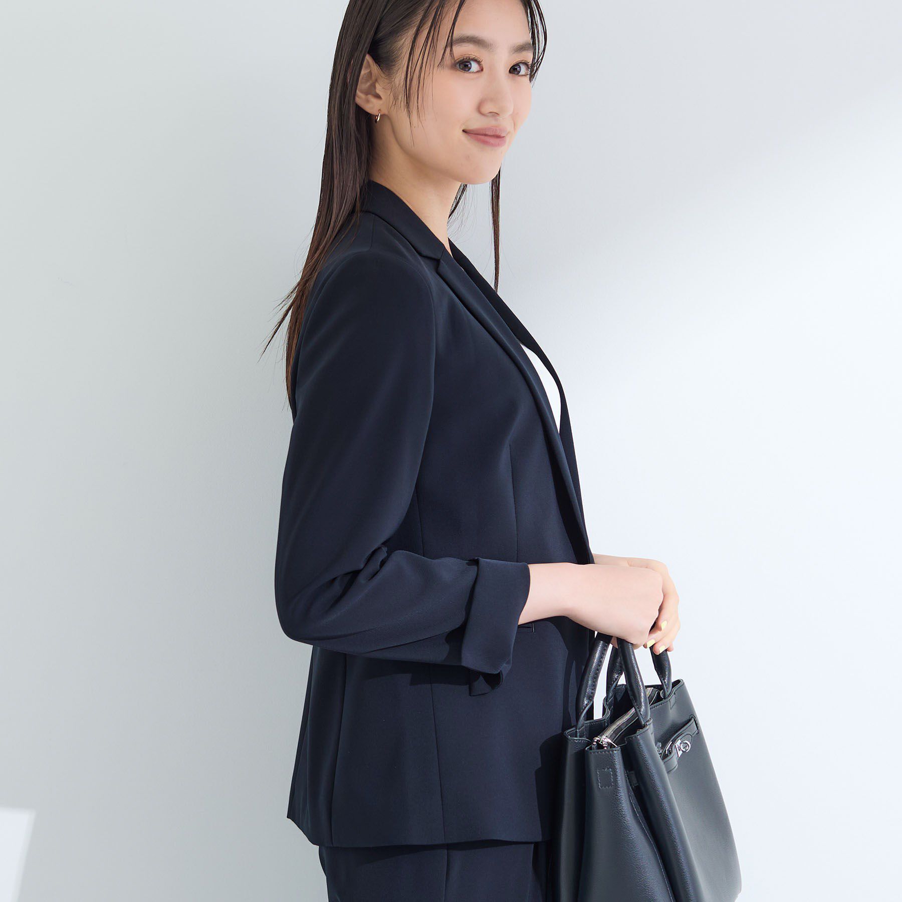 INDIVI「【洗える／UVケア】ストレッチテーラードジャケット」|スーツ|