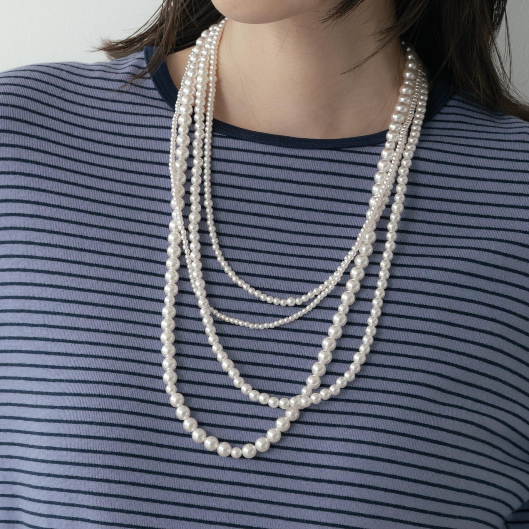 GALLEST「マルチストリングパール調ネックレス」|ネックレス|