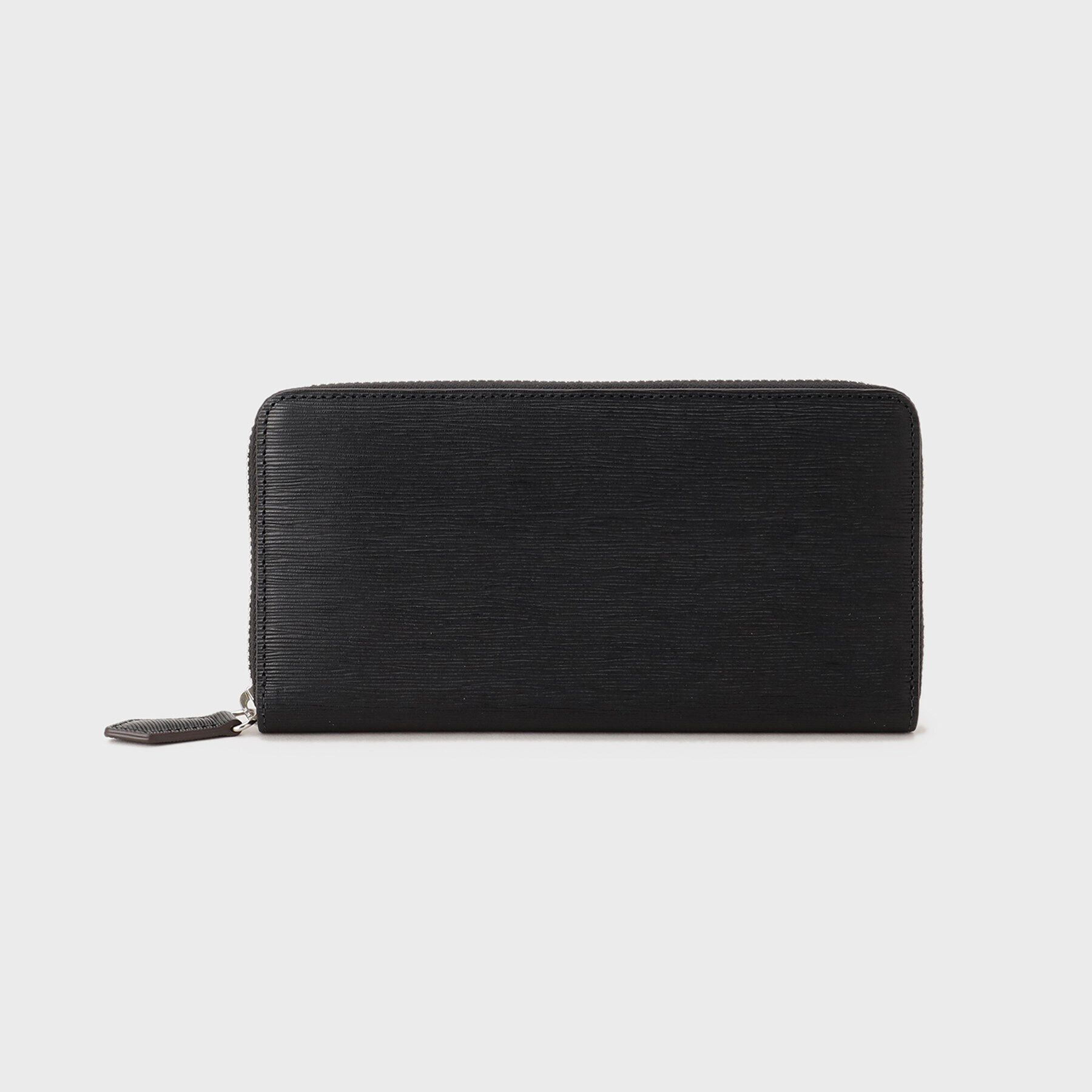 TAKEO KIKUCHI「【NEW レザーリップルシリーズ】ロングウォレット」|財布|ブラック(019)