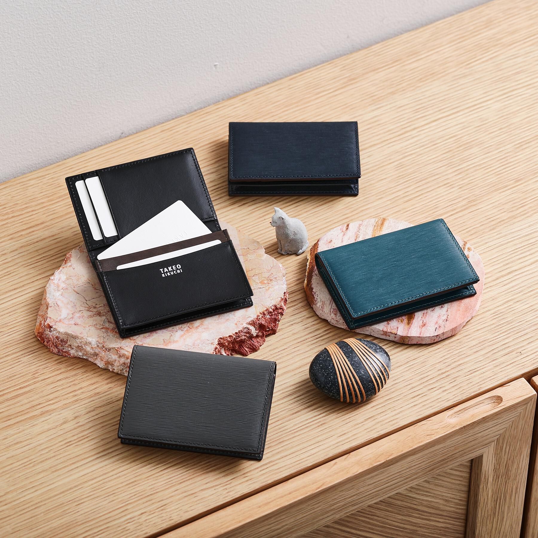 TAKEO KIKUCHI「【NEW レザーリップルシリーズ】名刺入れ」|名刺入れ・カードケース|