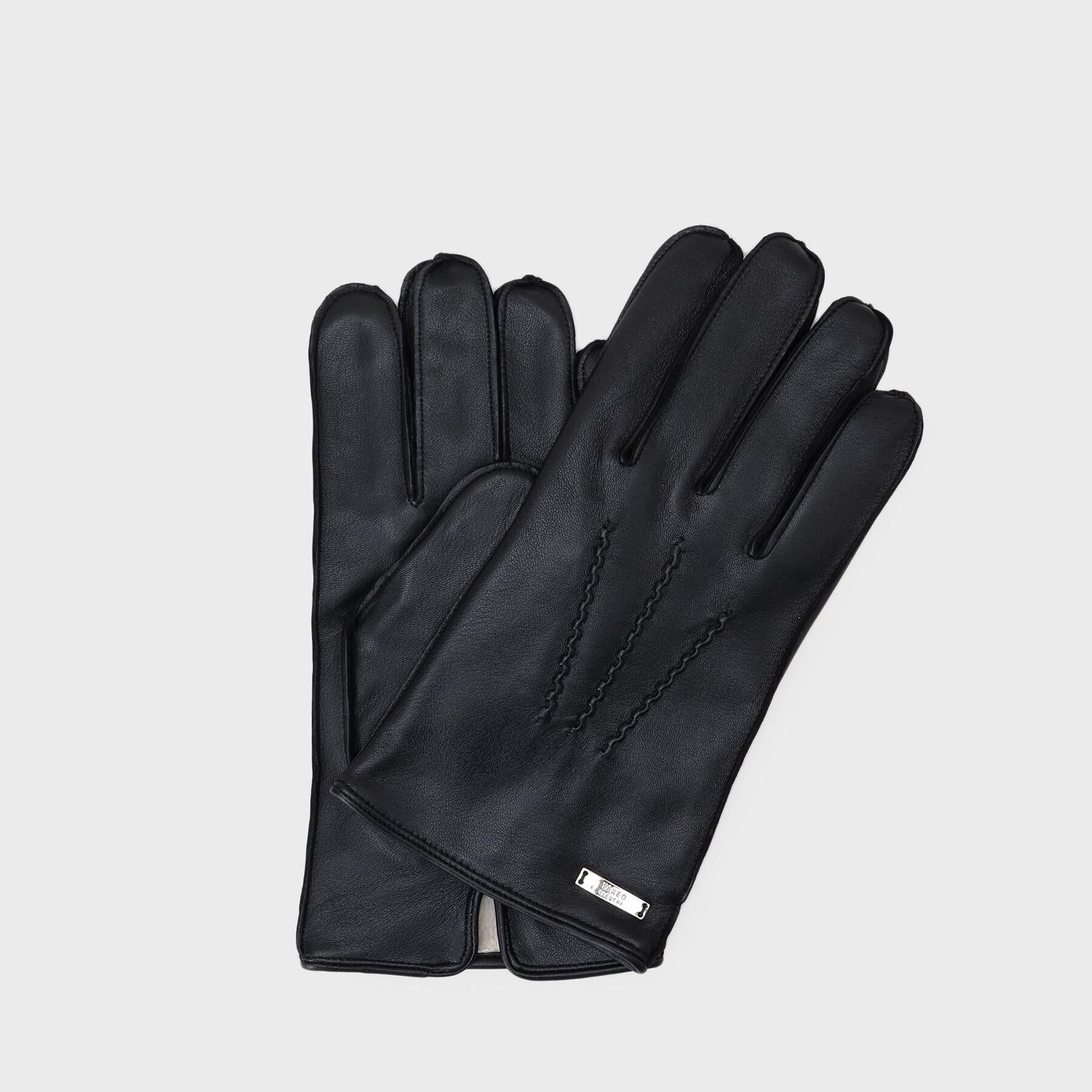 TAKEO KIKUCHI「【スマホ対応】レザーグローブ」|手袋|ブラック(019)