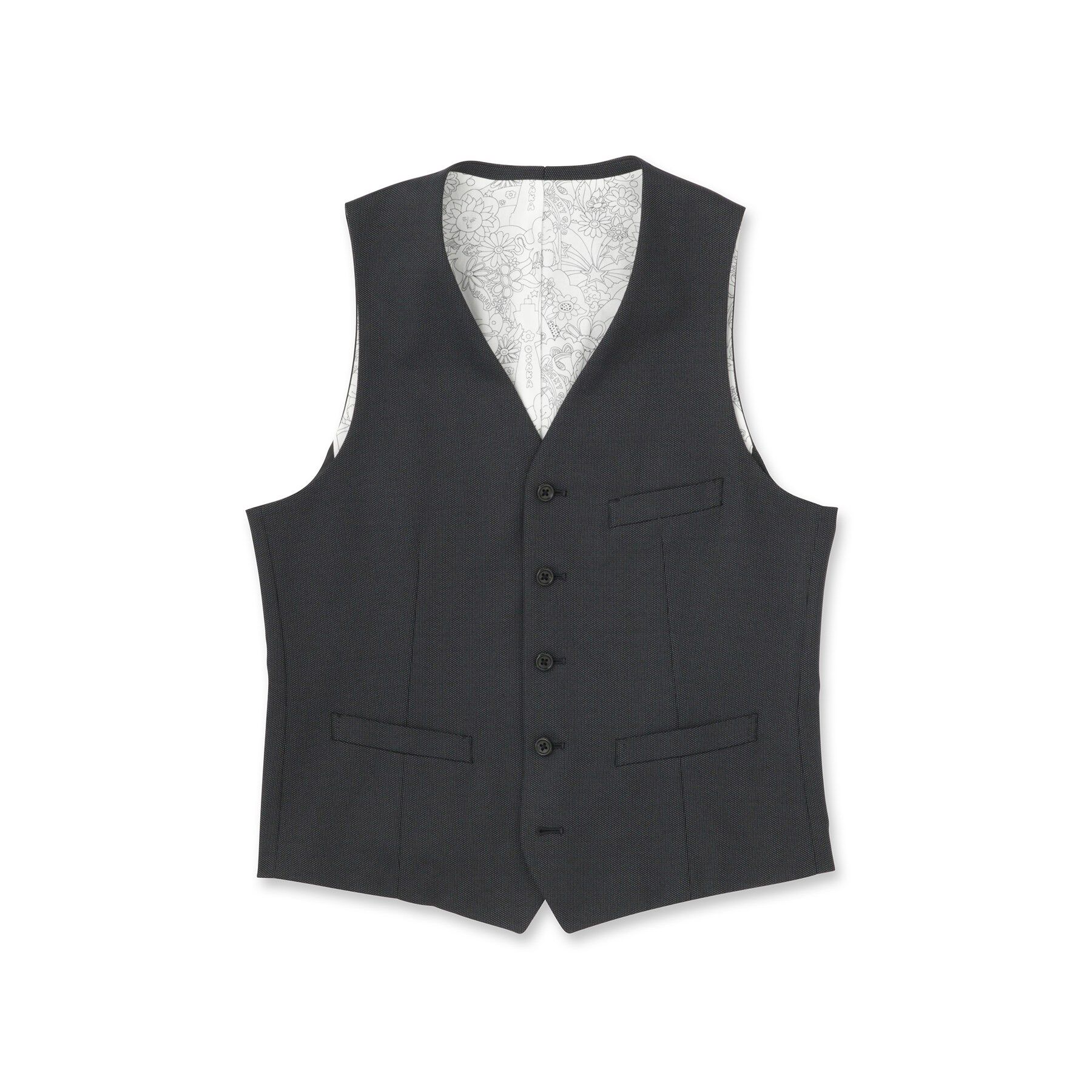 TAKEO KIKUCHI「【BOWLER HAT LABEL】ピンヘッドジャージ べスト」|スーツ|