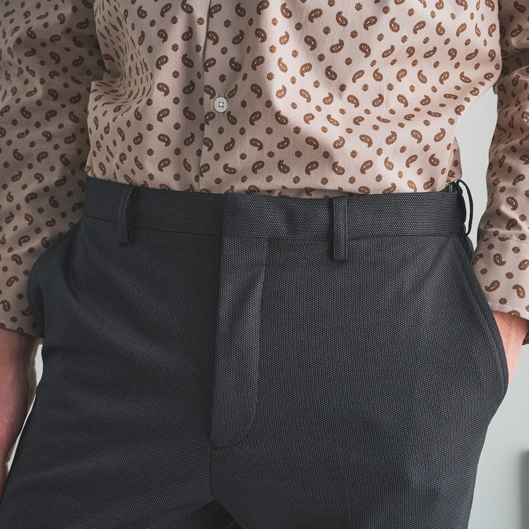 TAKEO KIKUCHI「【BOWLER HAT LABEL】ピンヘッドジャージ スラックス」|その他|