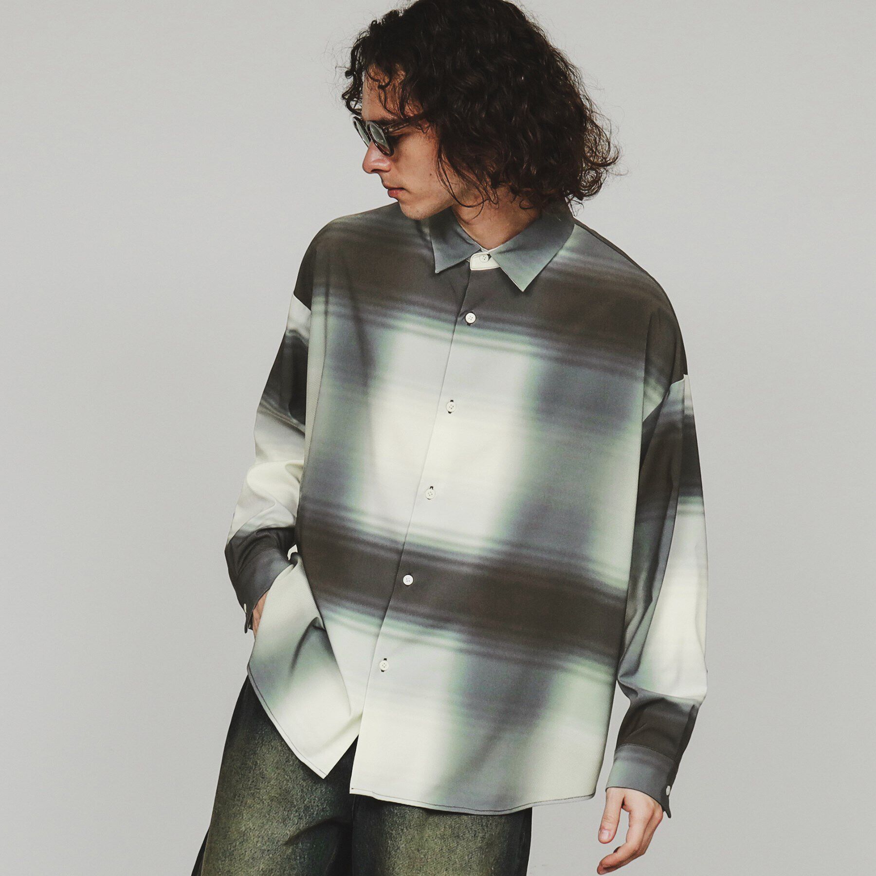 tk.TAKEO KIKUCHI「グラデオンブレーチェックシャツ」|シャツ・ブラウス|ホワイト(201)