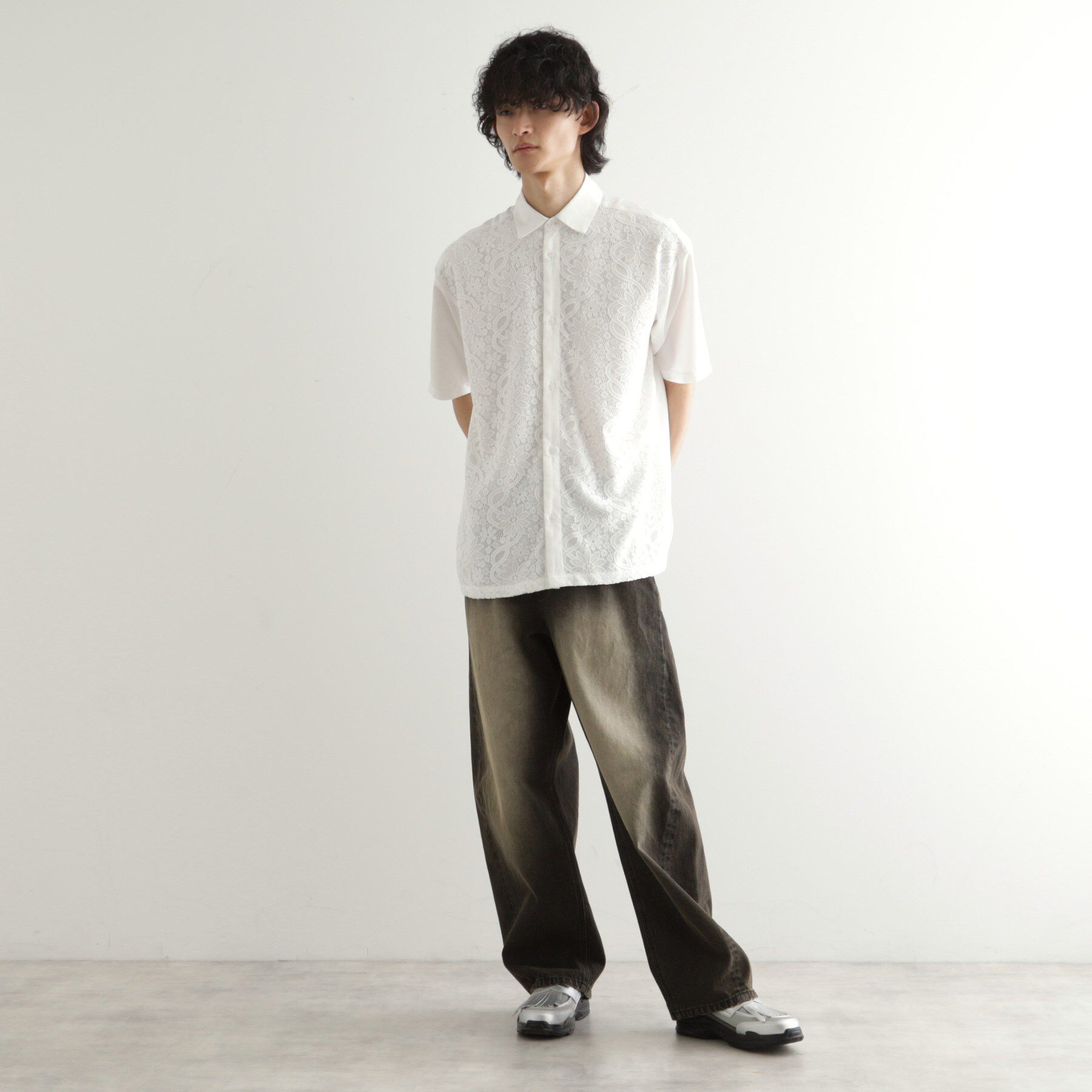 tk.TAKEO KIKUCHI「ボタニカルレースシャツ」|シャツ・ブラウス|