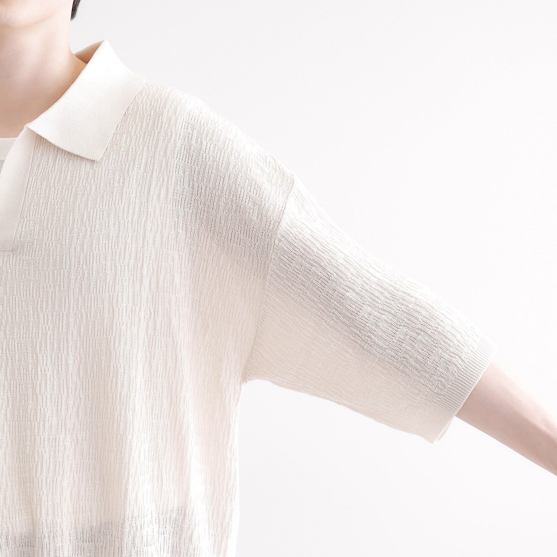 tk.TAKEO KIKUCHI「スキッパーニットポロシャツ」|ポロシャツ|