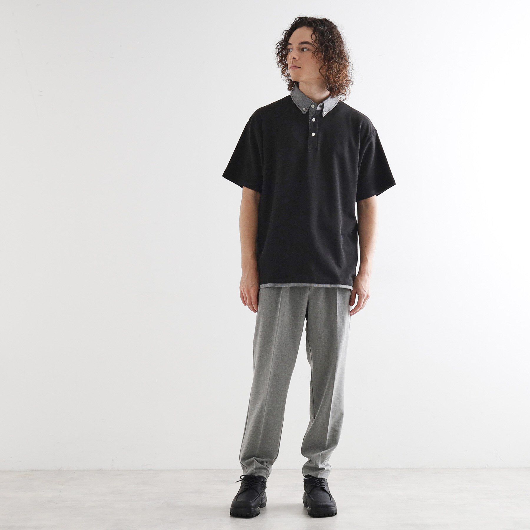 tk.TAKEO KIKUCHI「レイヤード鹿の子ポロシャツ」|ポロシャツ|