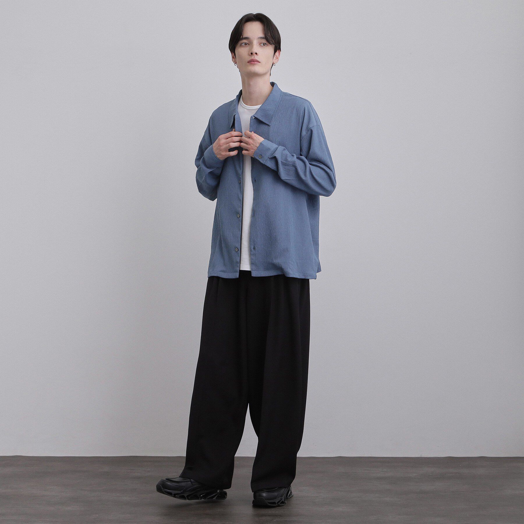 tk.TAKEO KIKUCHI「楊柳長袖シャツ」|シャツ・ブラウス|