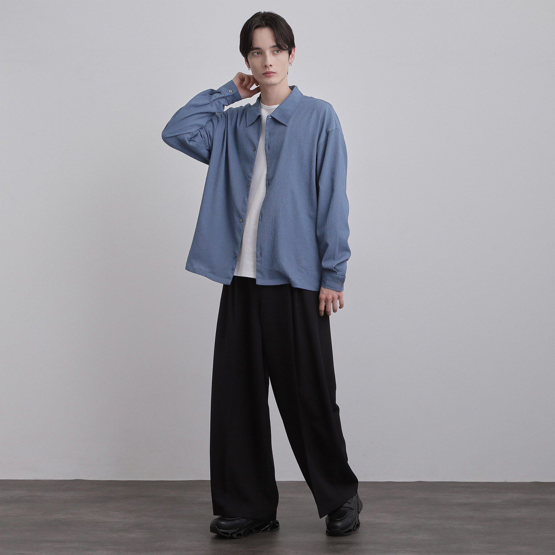 tk.TAKEO KIKUCHI「楊柳長袖シャツ」|シャツ・ブラウス|