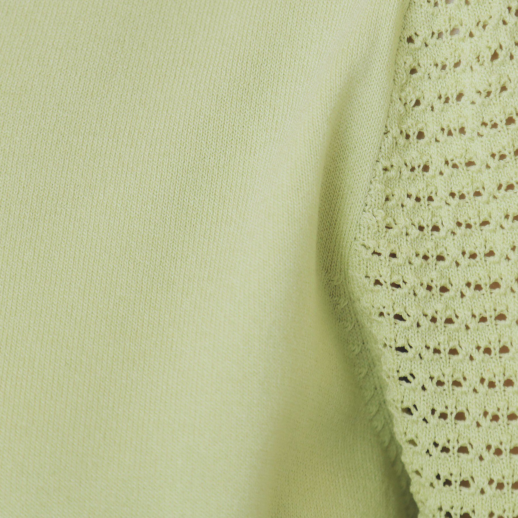 index「《5色展開》柄編みスリーブVネックニット【洗濯機洗い可】」|ニット・セーター|