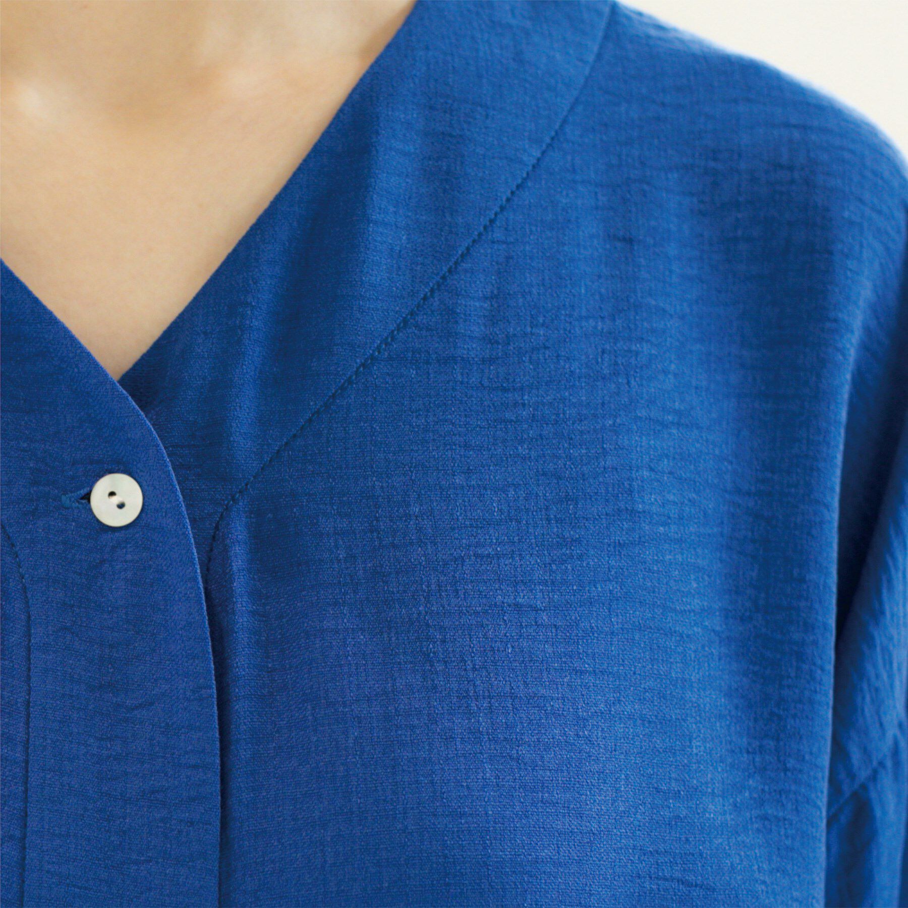 OPAQUE.CLIP「シャーリングフィット＆フレアワンピース【洗濯機洗い可】」|ワンピース|