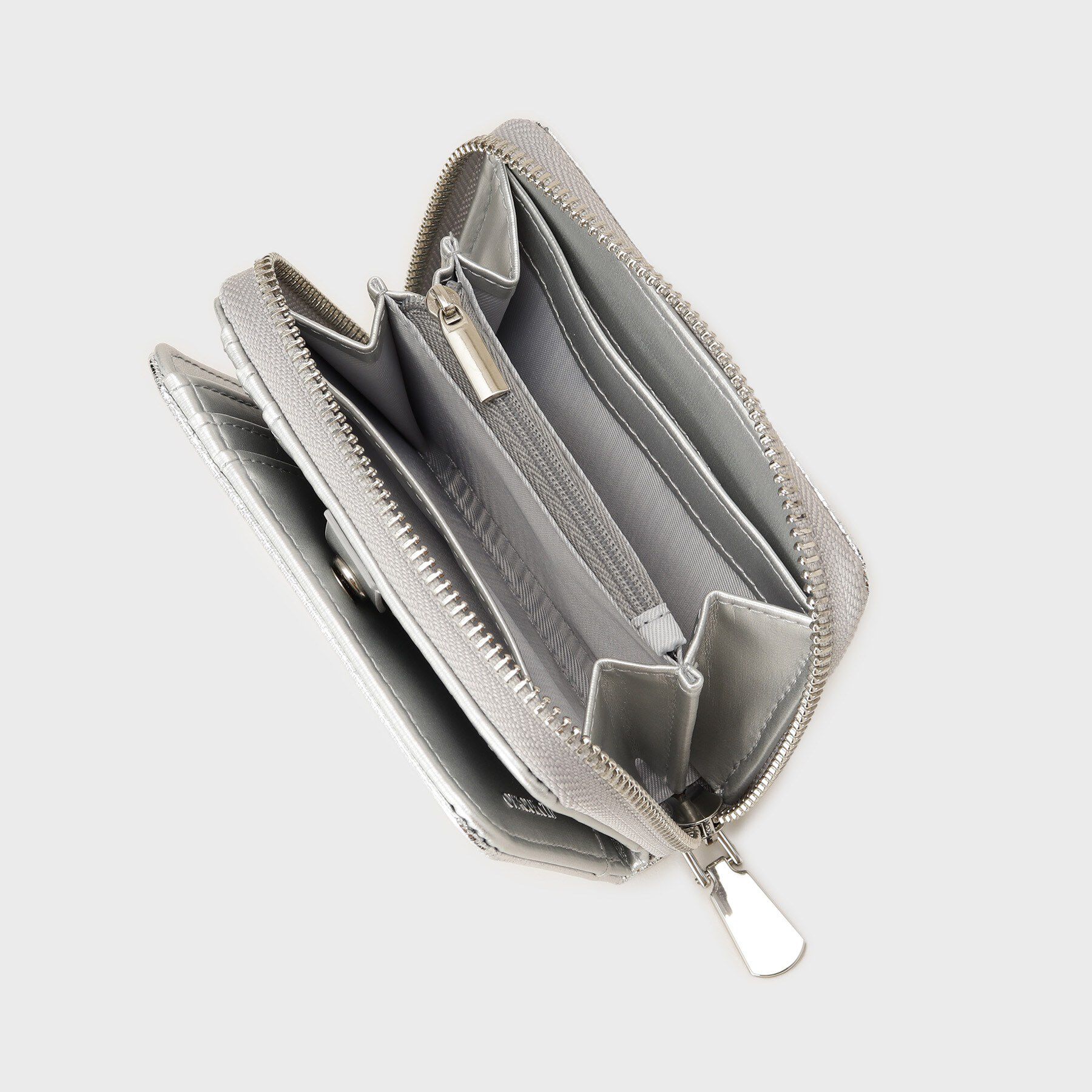 OPAQUE.CLIP「メタルパーツデザイン 二つ折りミニウォレット」|財布|