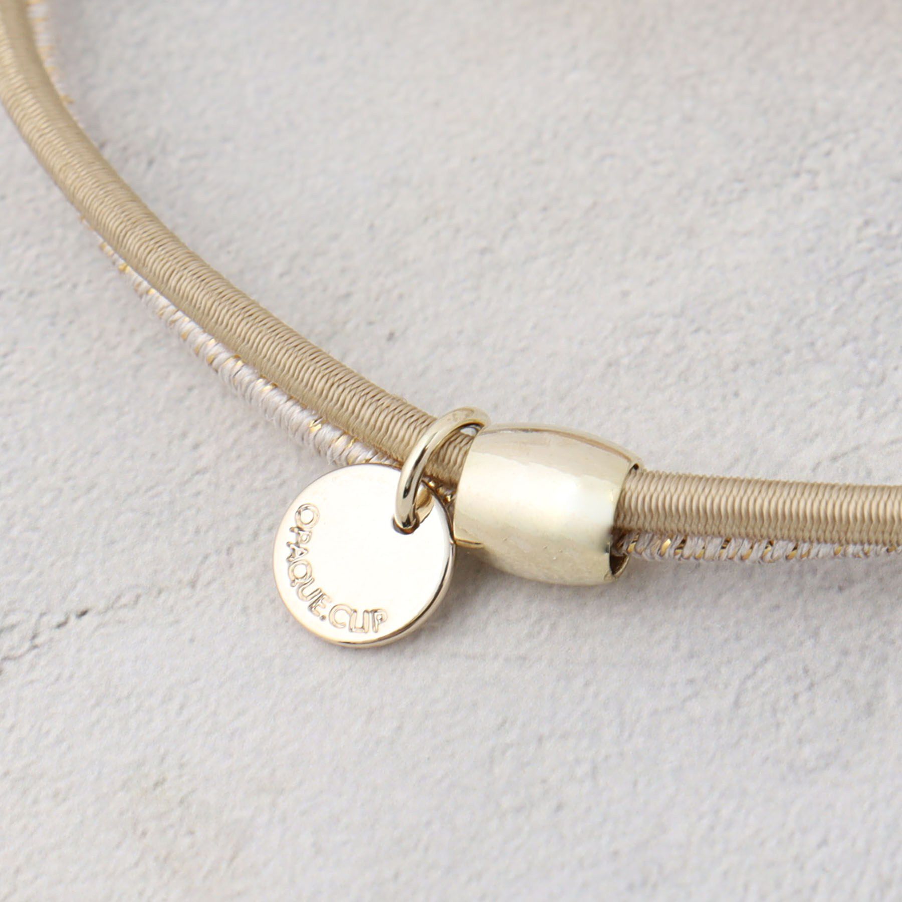 OPAQUE.CLIP「クリアラメビーズ2連ゴム」|その他|