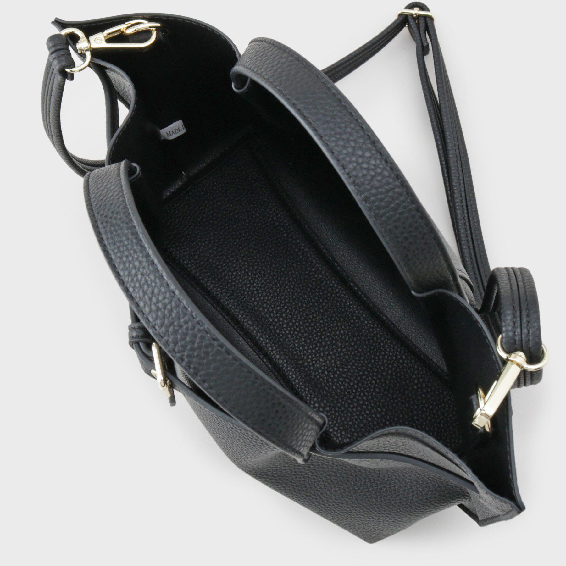 OPAQUE.CLIP「ベルトデザイン軽量シュリンク合皮ミドル」|トートバッグ|