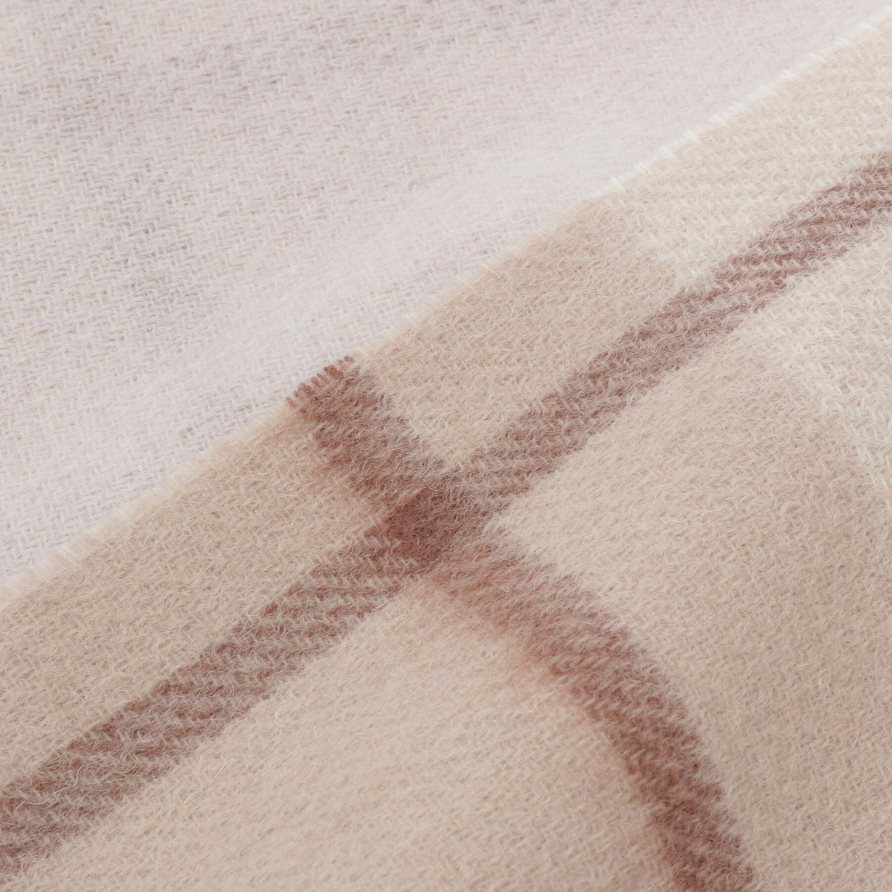 Couture broach「カシミヤブレンドリバーシブルチェックマフラー」|ストール|