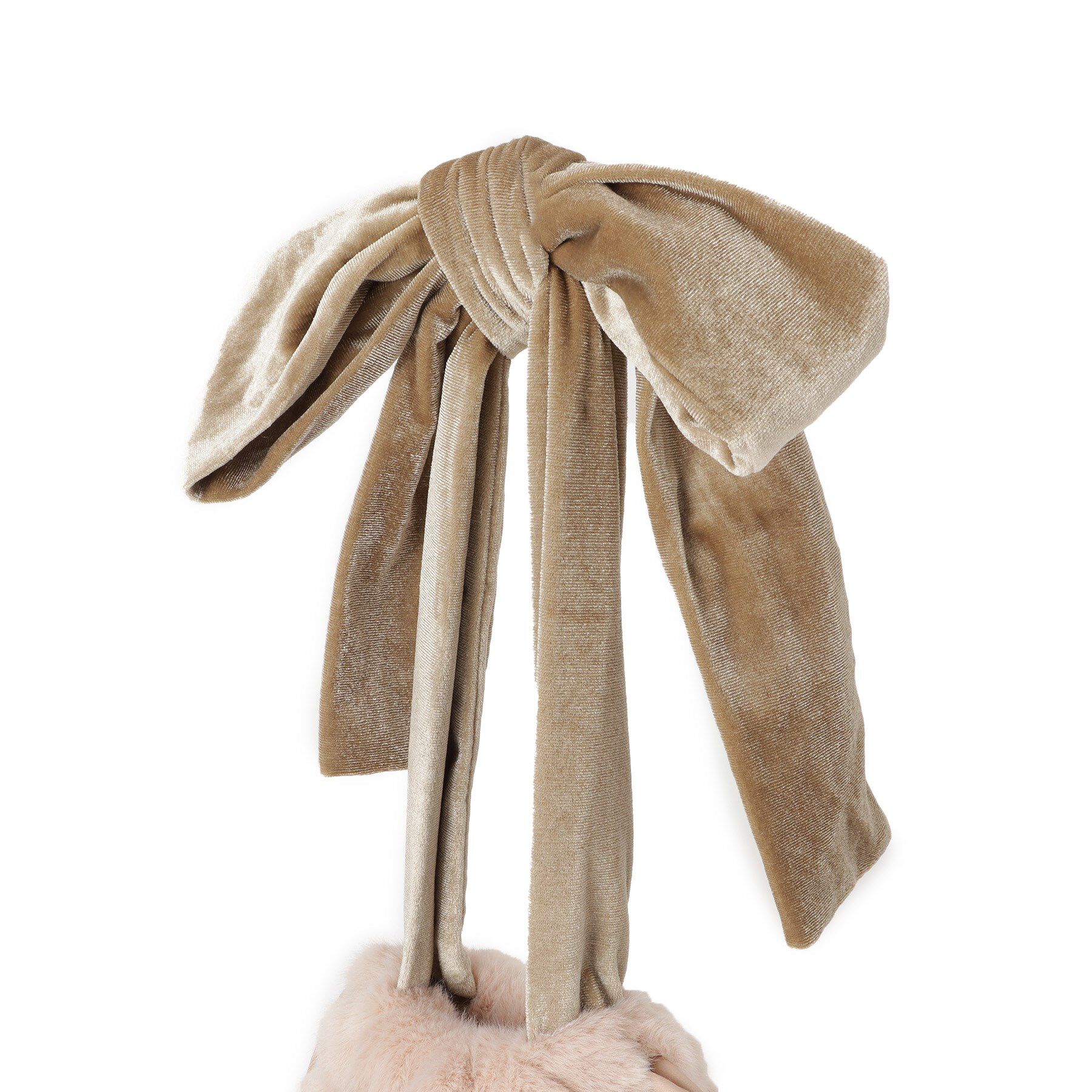 Couture broach「ベロアリボンフェイクファートートバッグ」|トートバッグ|