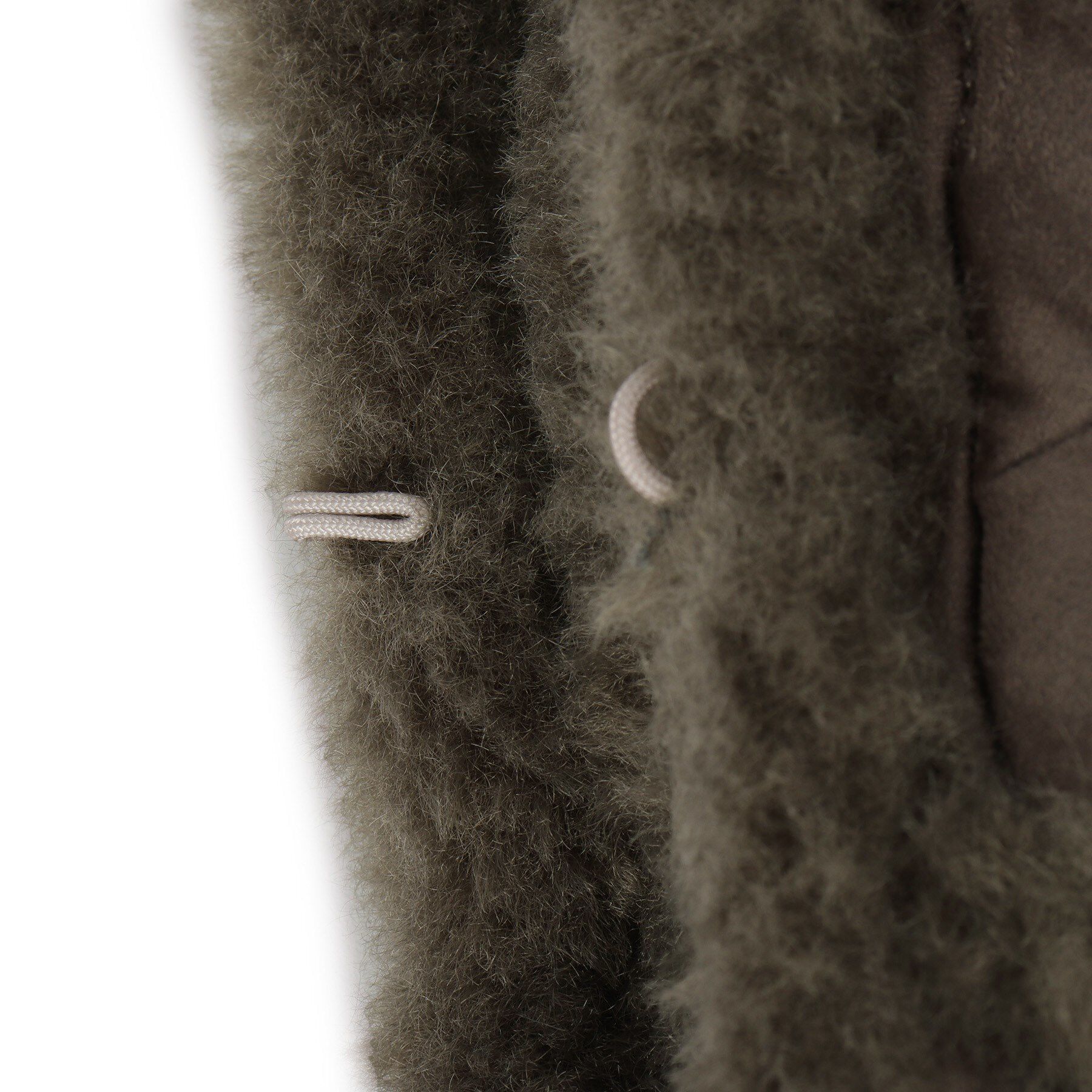 Couture broach「ムートン風リボンティペット」|ストール|