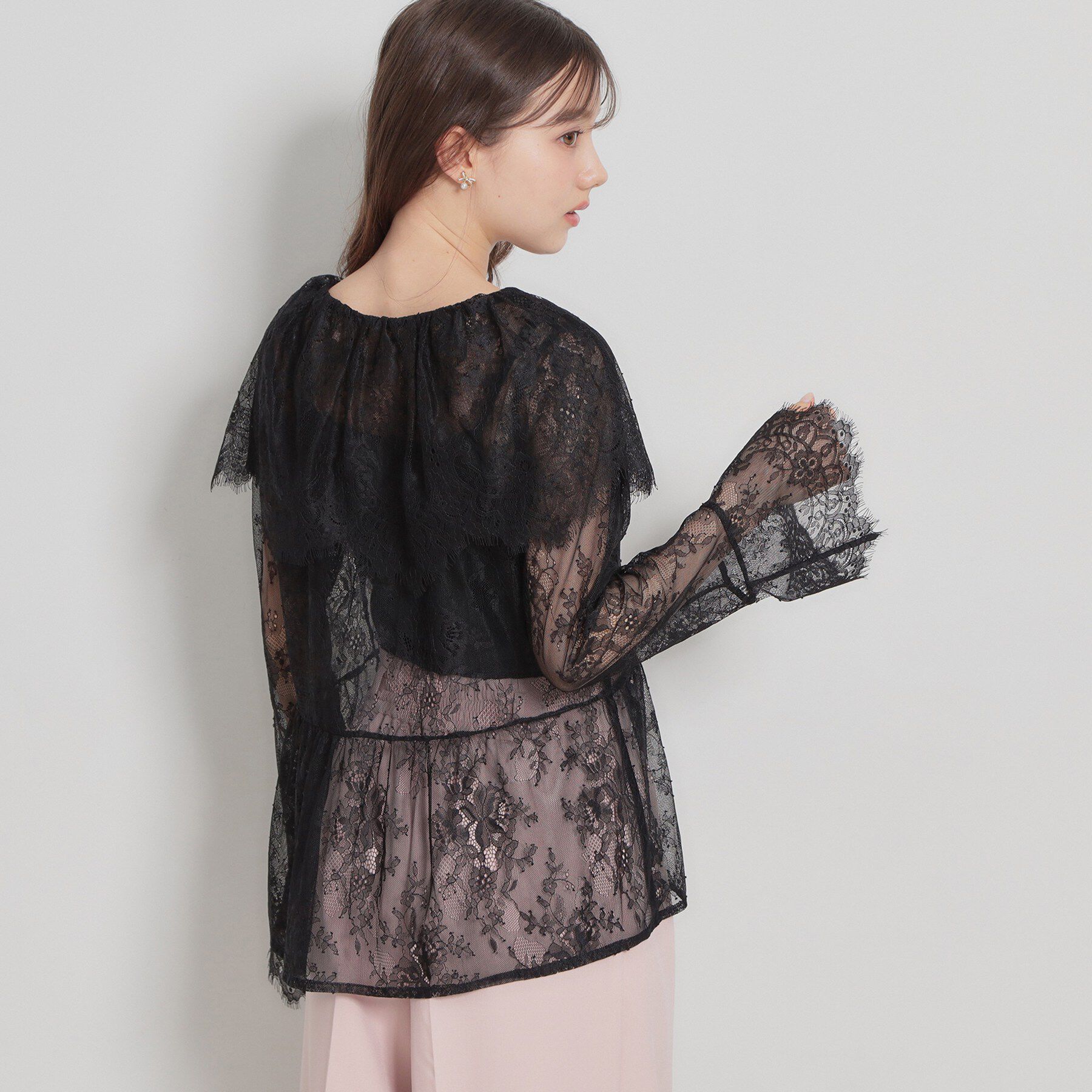 Couture broach「スカラップレースブラウス」|シャツ・ブラウス|