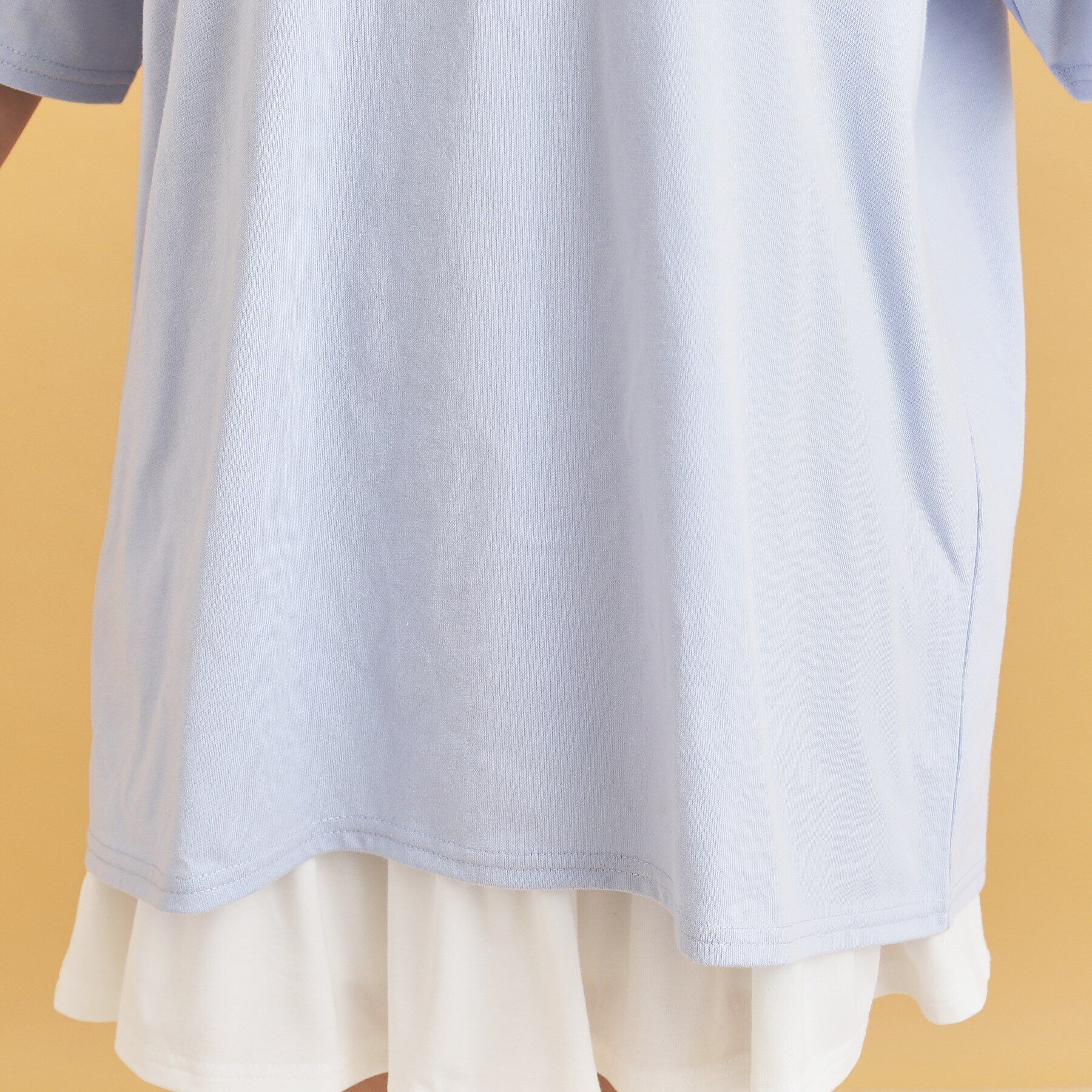 PINK-latte「◆ハーフジップ衿付きTシャツ」|Tシャツ・カットソー|