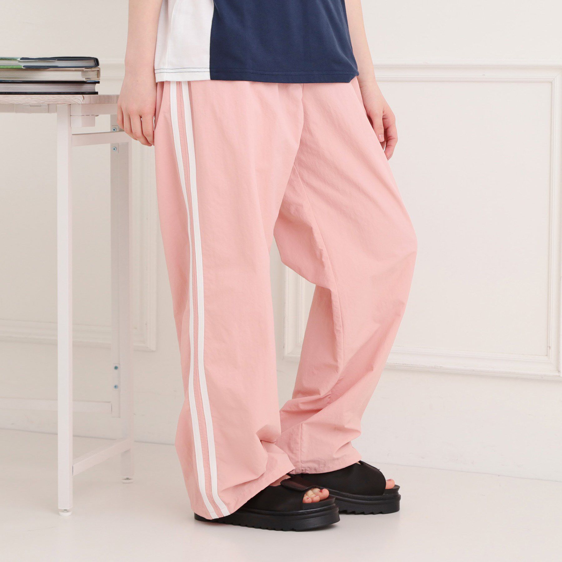 PINK-latte「ナイロンライントラックパンツ」|その他|